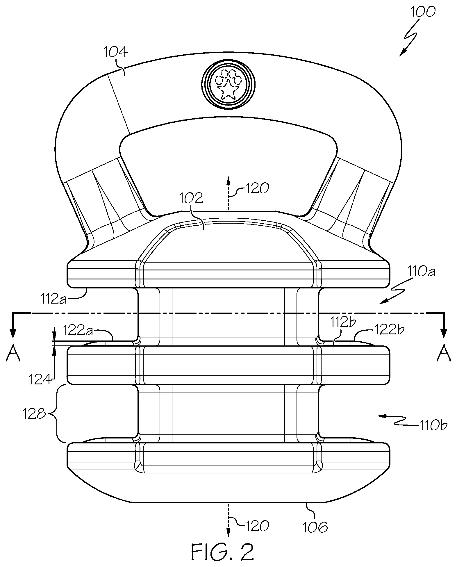 Patent US11793168 Figure 2 – Pet toy having treat retention features