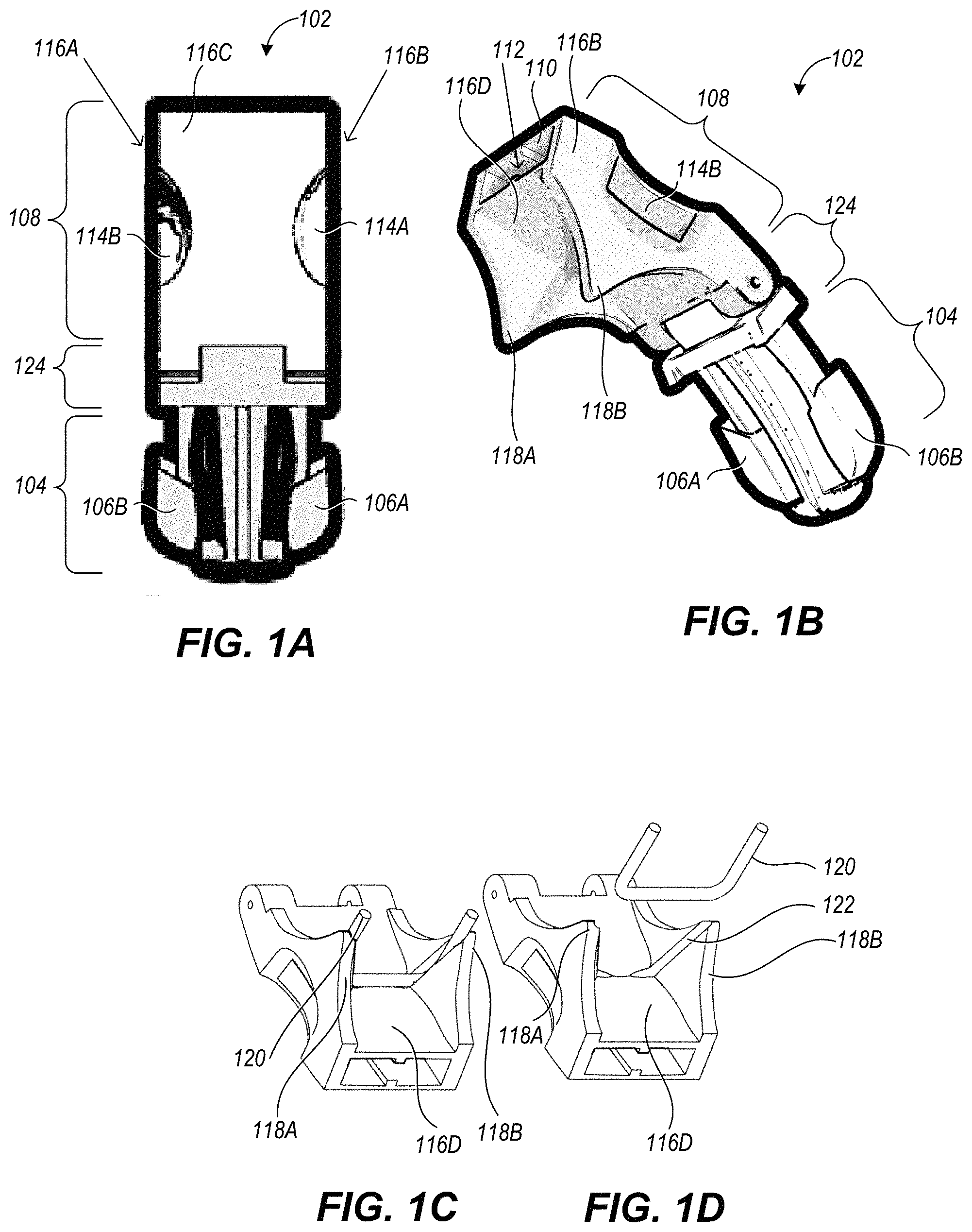 Patent US11793170 Figure 1 – Interlinking collar components and collar devices including the same