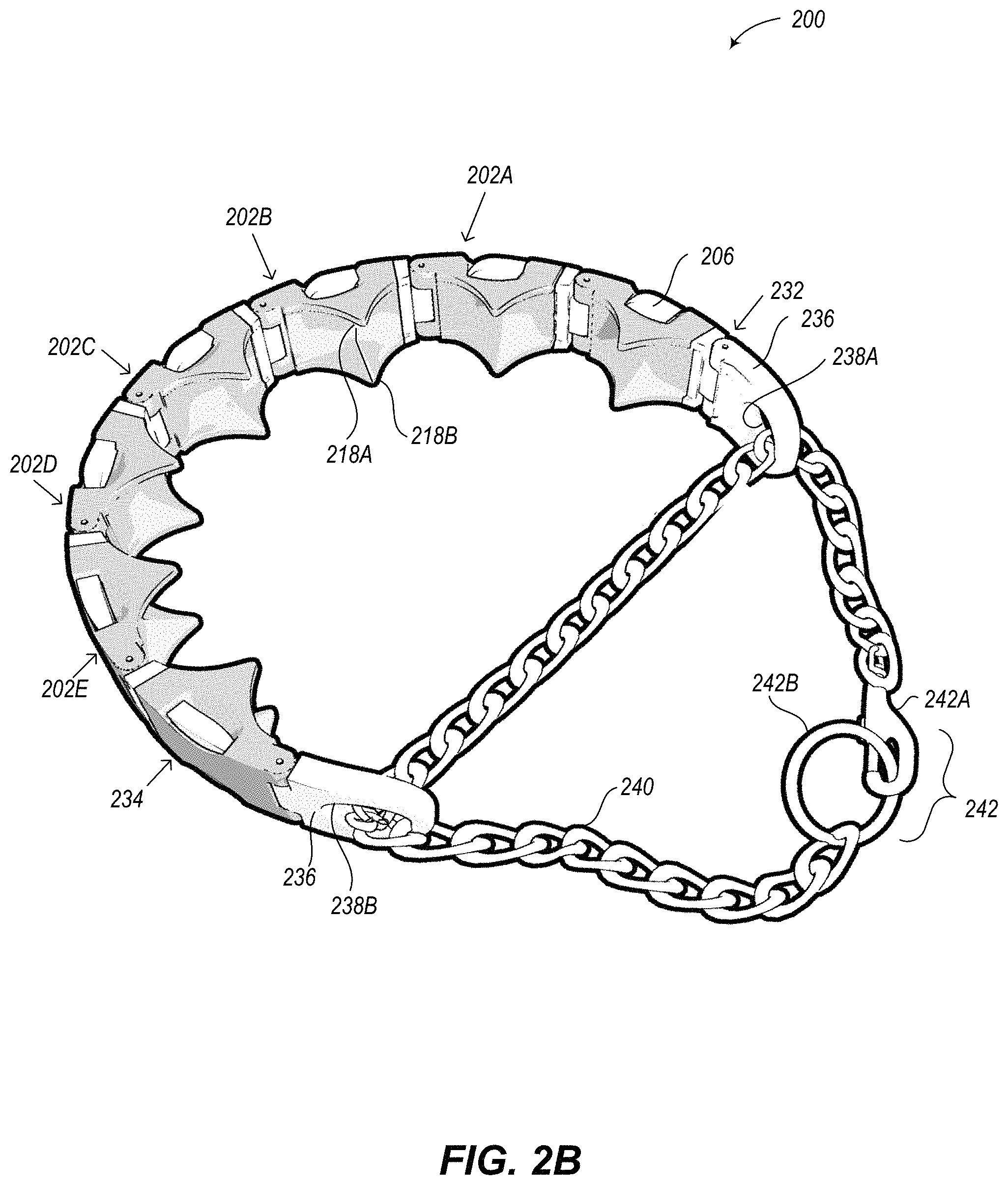 Patent US11793170 Figure 6 – Interlinking collar components and collar devices including the same