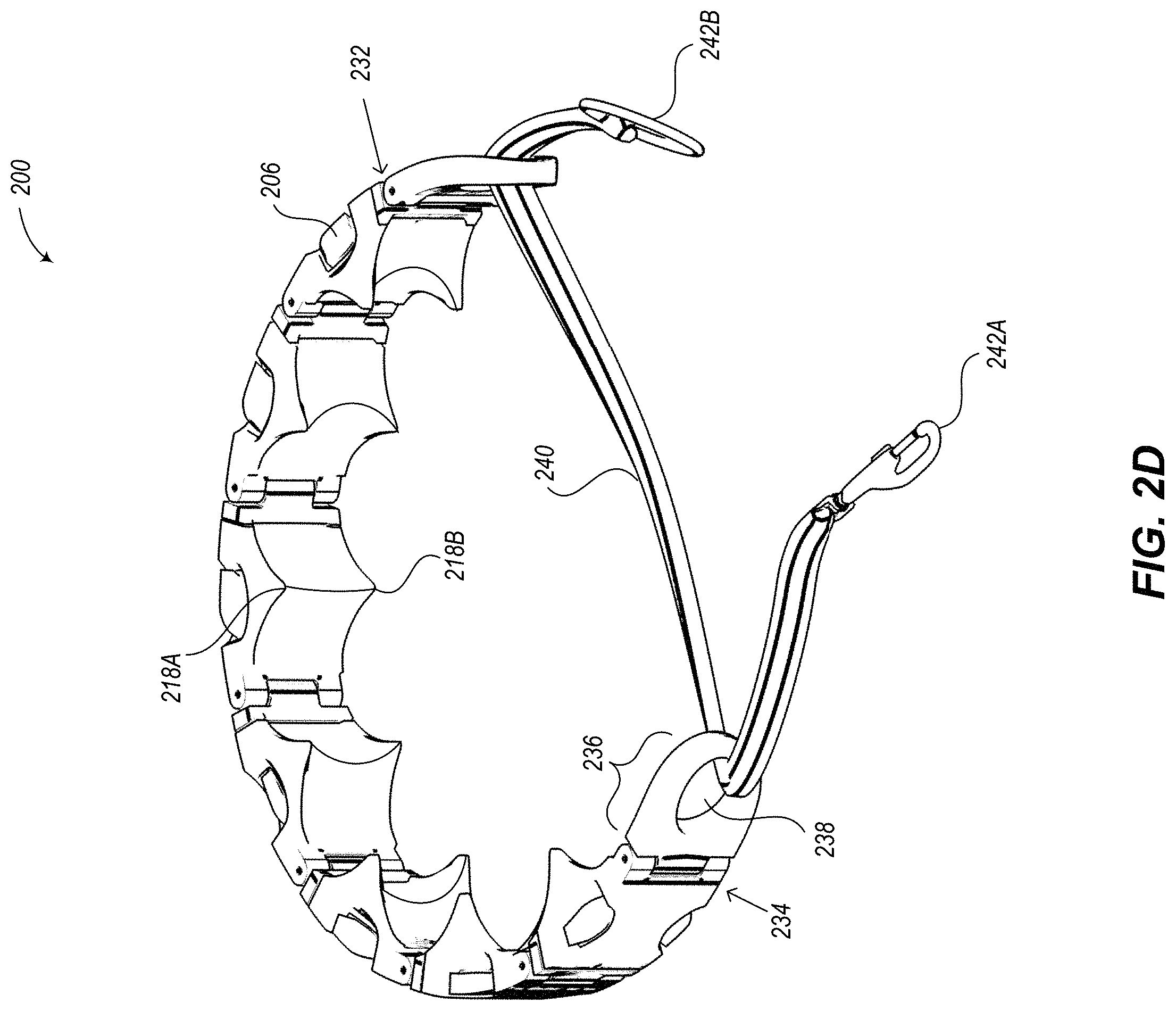 Patent US11793170 Figure 8 – Interlinking collar components and collar devices including the same