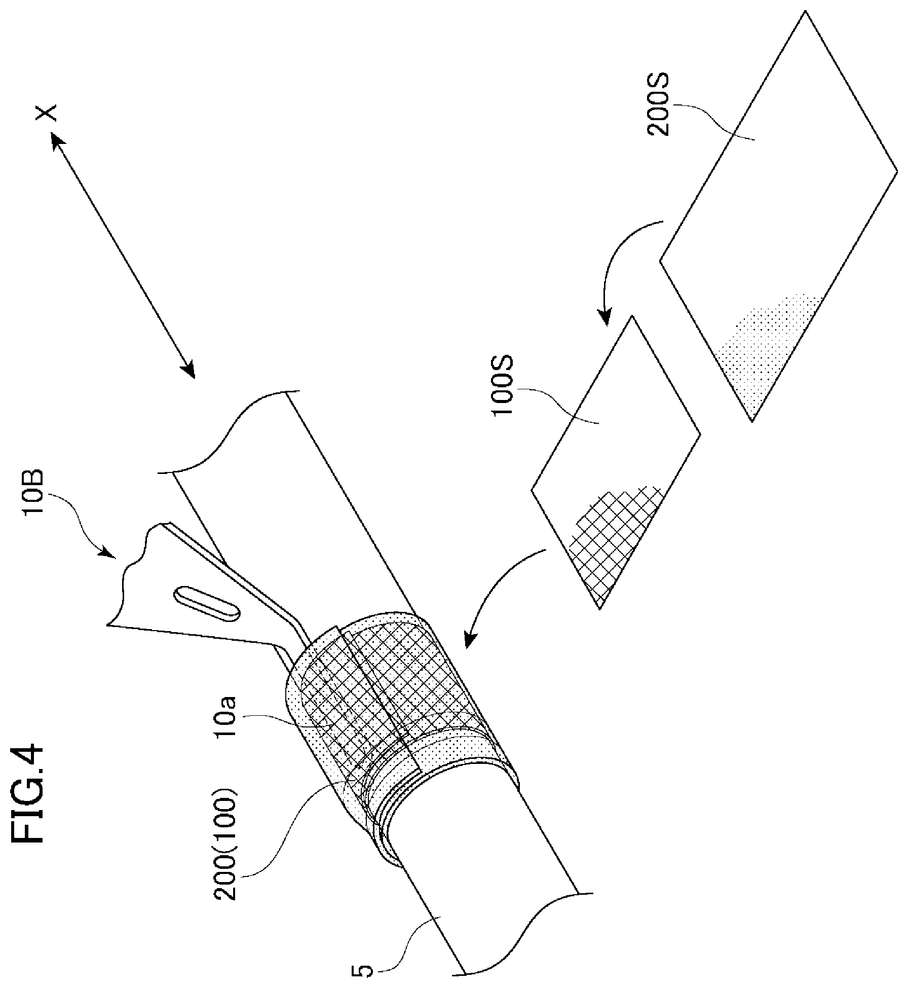 Patent US11793182 Figure 3 – Fishing rod having rod body to which attachment is attached, tubular body and production method therefor