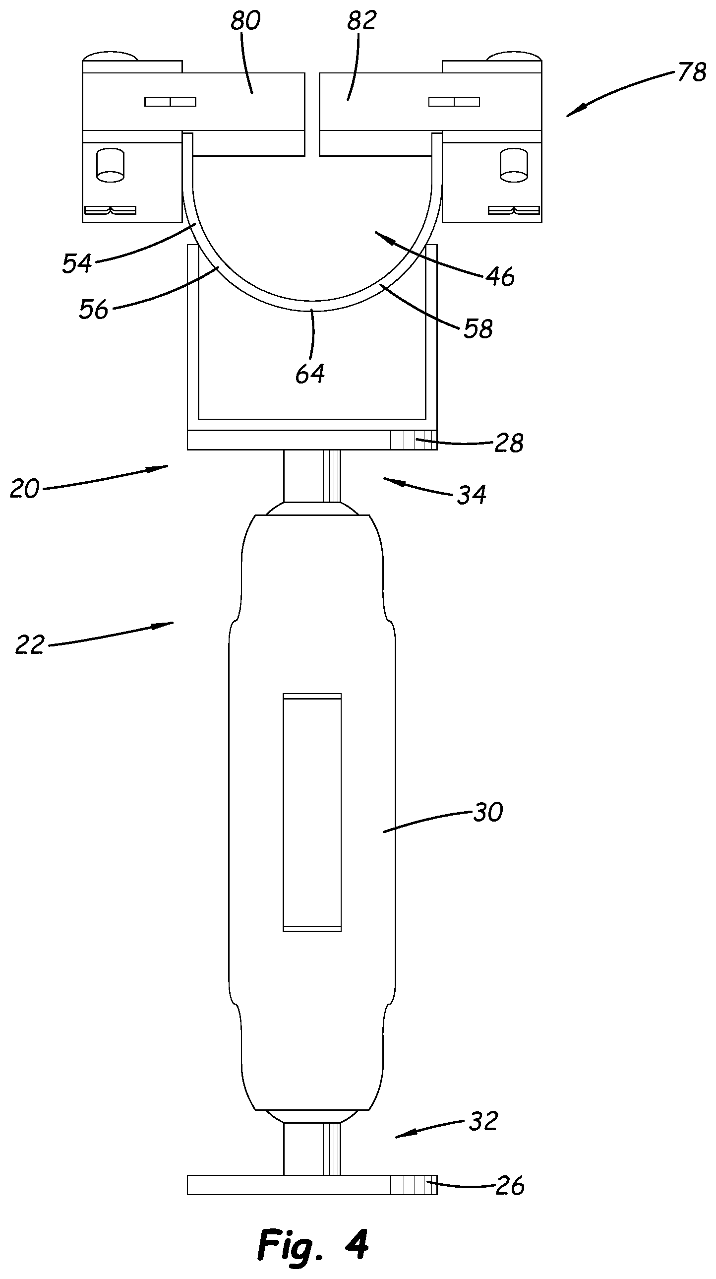 Patent US11793184 Figure 4 – Fishing rod holding system