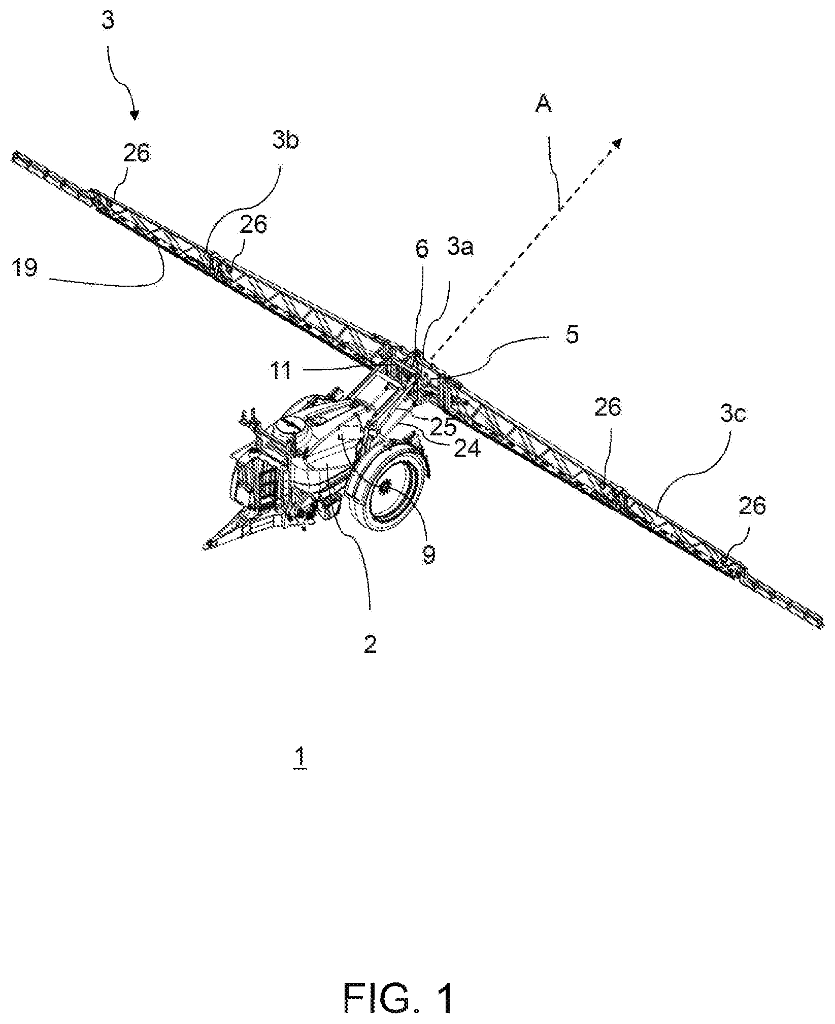 Patent US11793186 Figure 1 – Agricultural distribution machine
