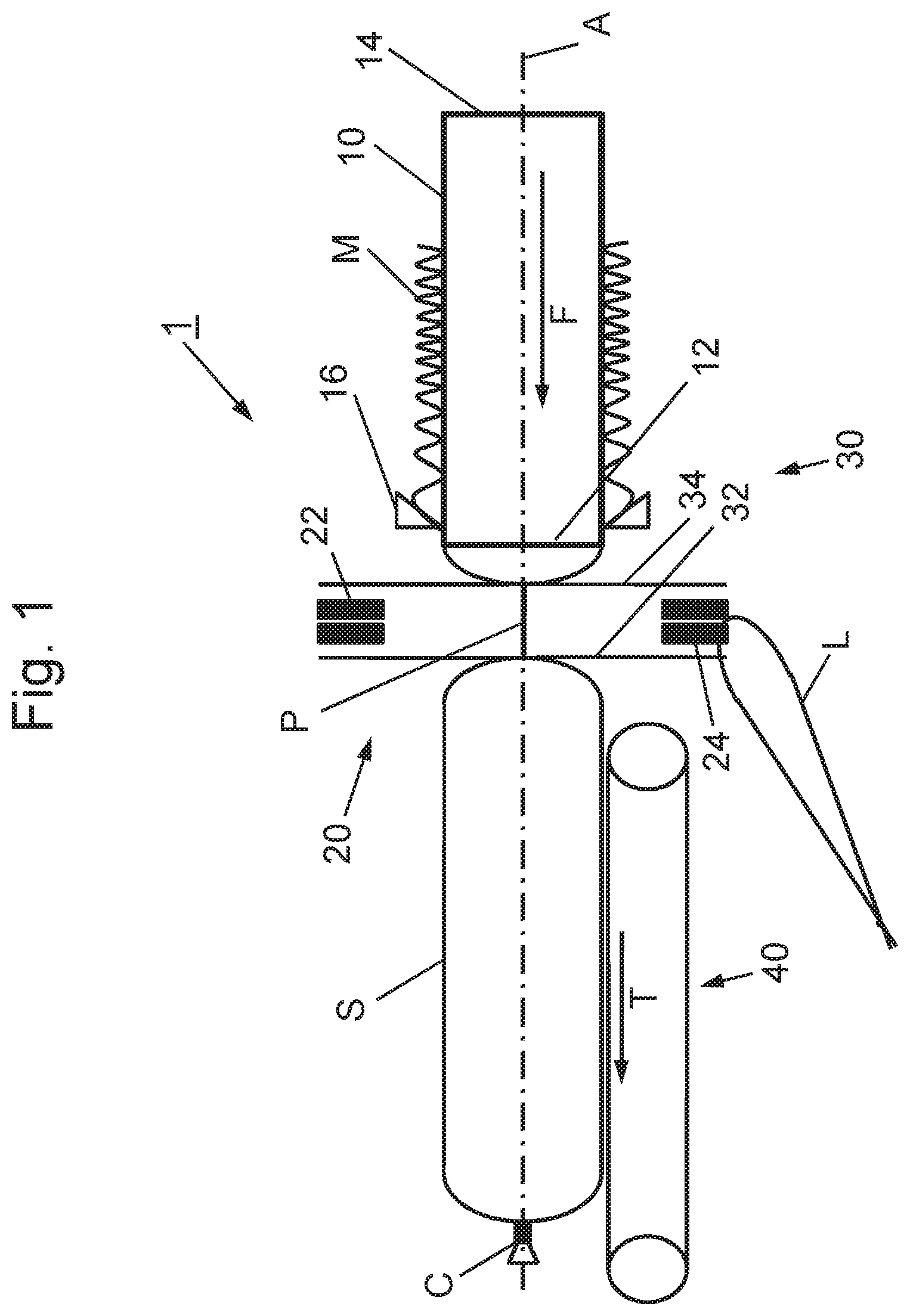 Patent US11793206 Figure 1 – Removal device for rod-like elements