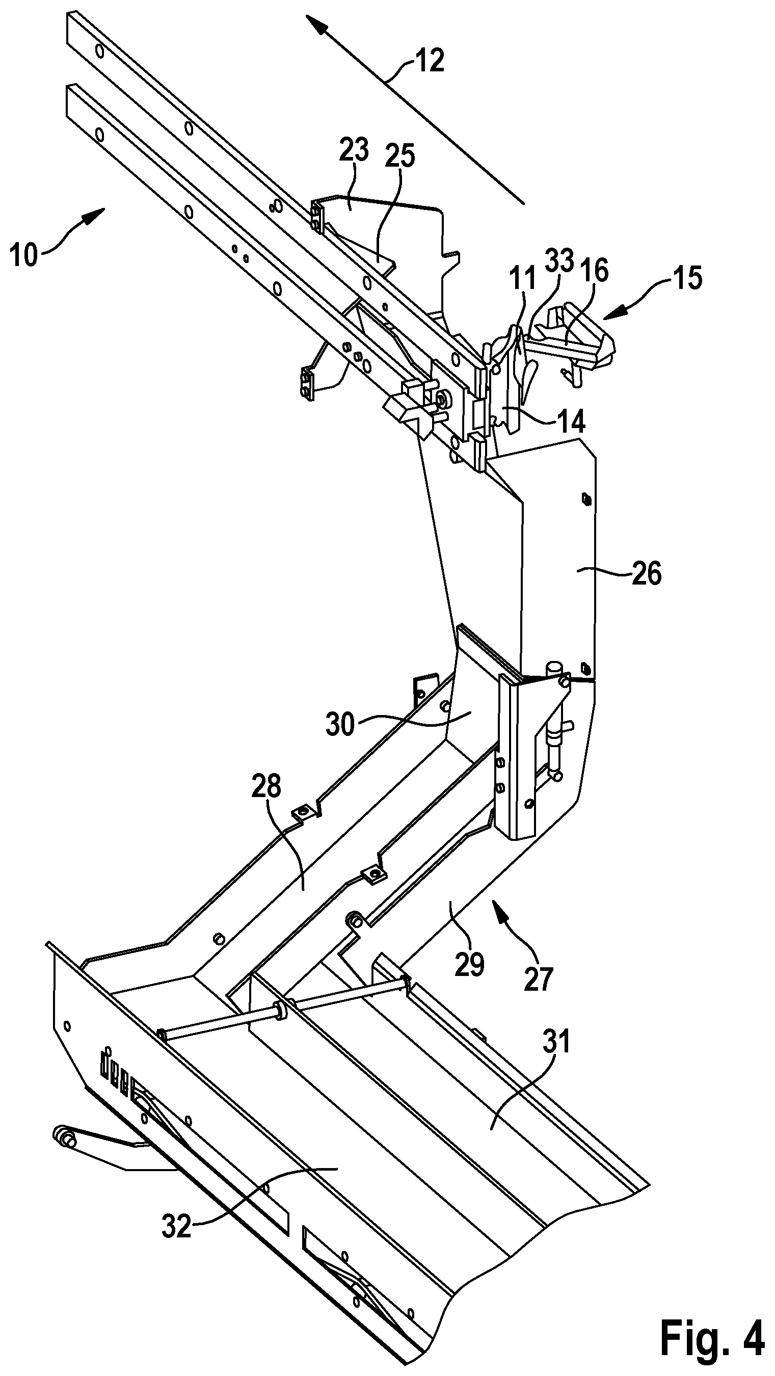 Patent US11793207 Figure 4 – Apparatus and method for automatically recovering breast fillets from poultry carcasses or parts thereof