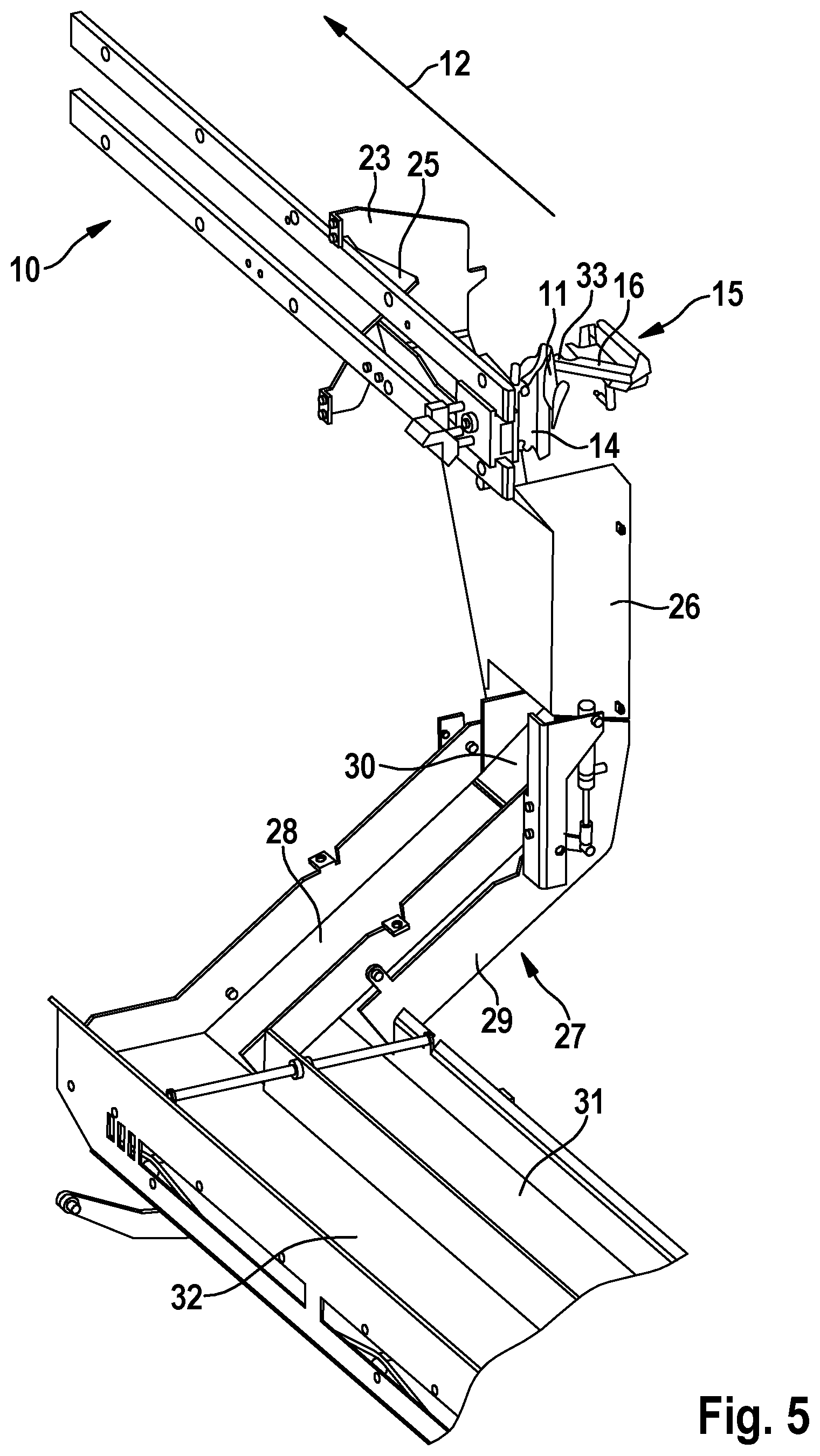 Patent US11793207 Figure 5 – Apparatus and method for automatically recovering breast fillets from poultry carcasses or parts thereof