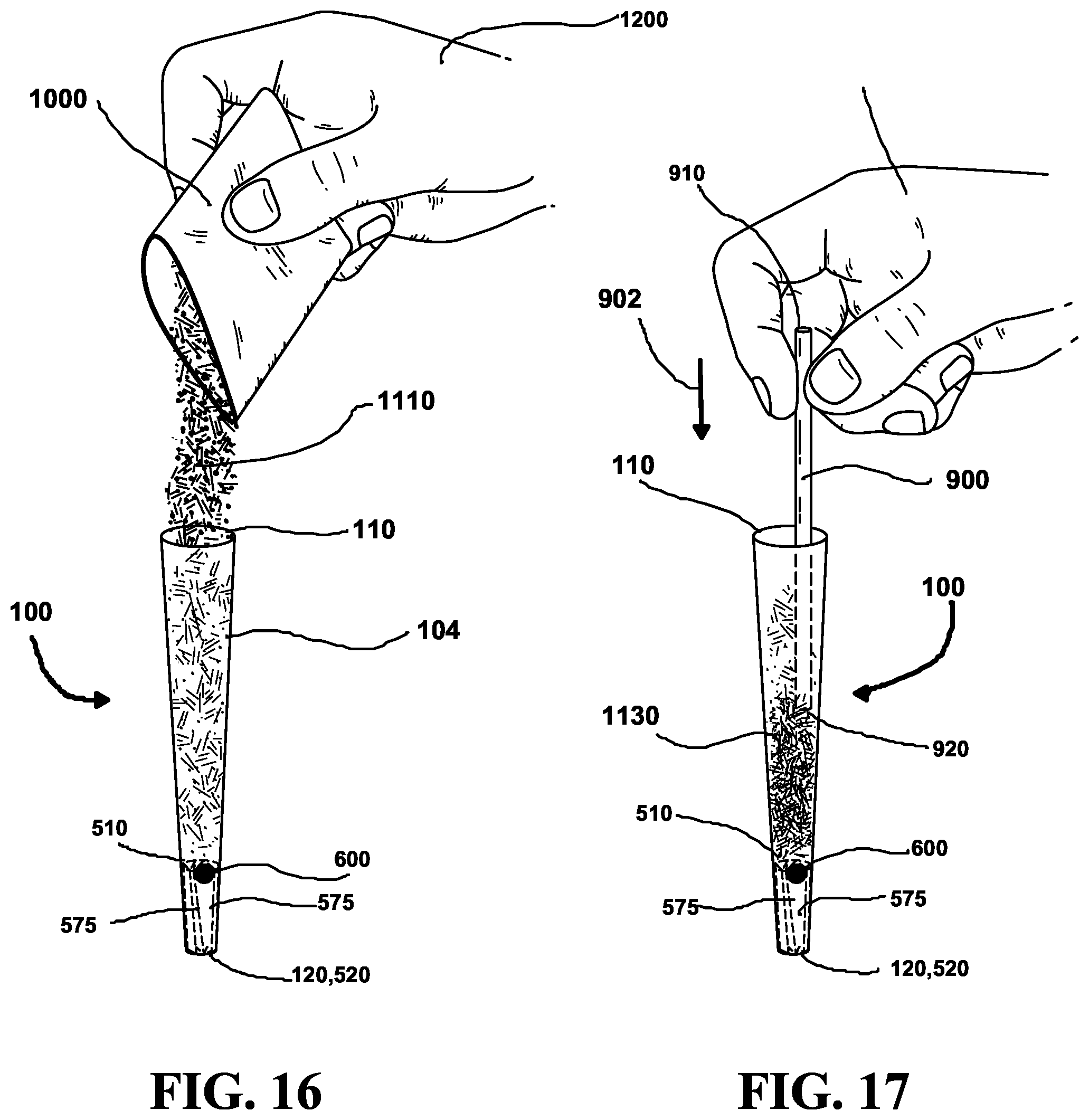 Patent US11793232 Figure 9 – Method and apparatus for supporting breakable capsule in a conical smoking apparatus