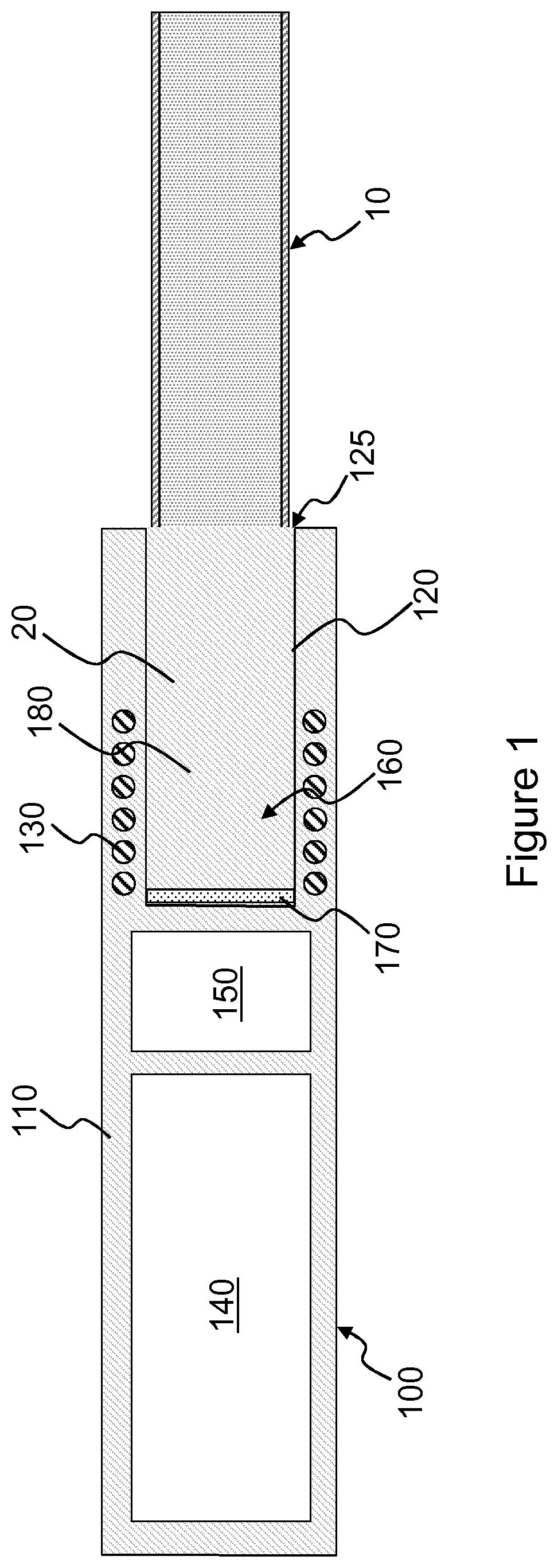 Patent US11793239 Figure 1 – Aerosol generating system with multiple susceptors