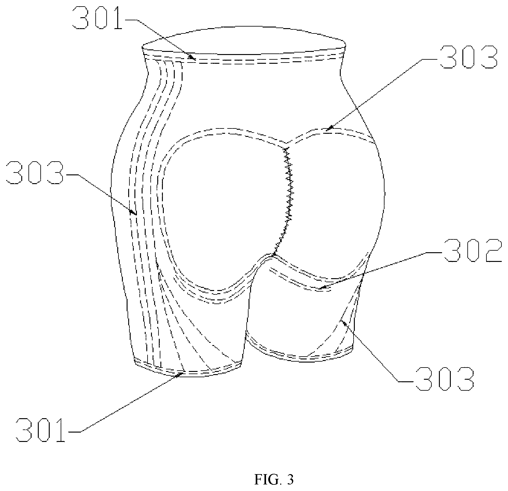Patent US11793243 Figure 2 – High-elastic, lightweight and comfortable underwear and a production process thereof
