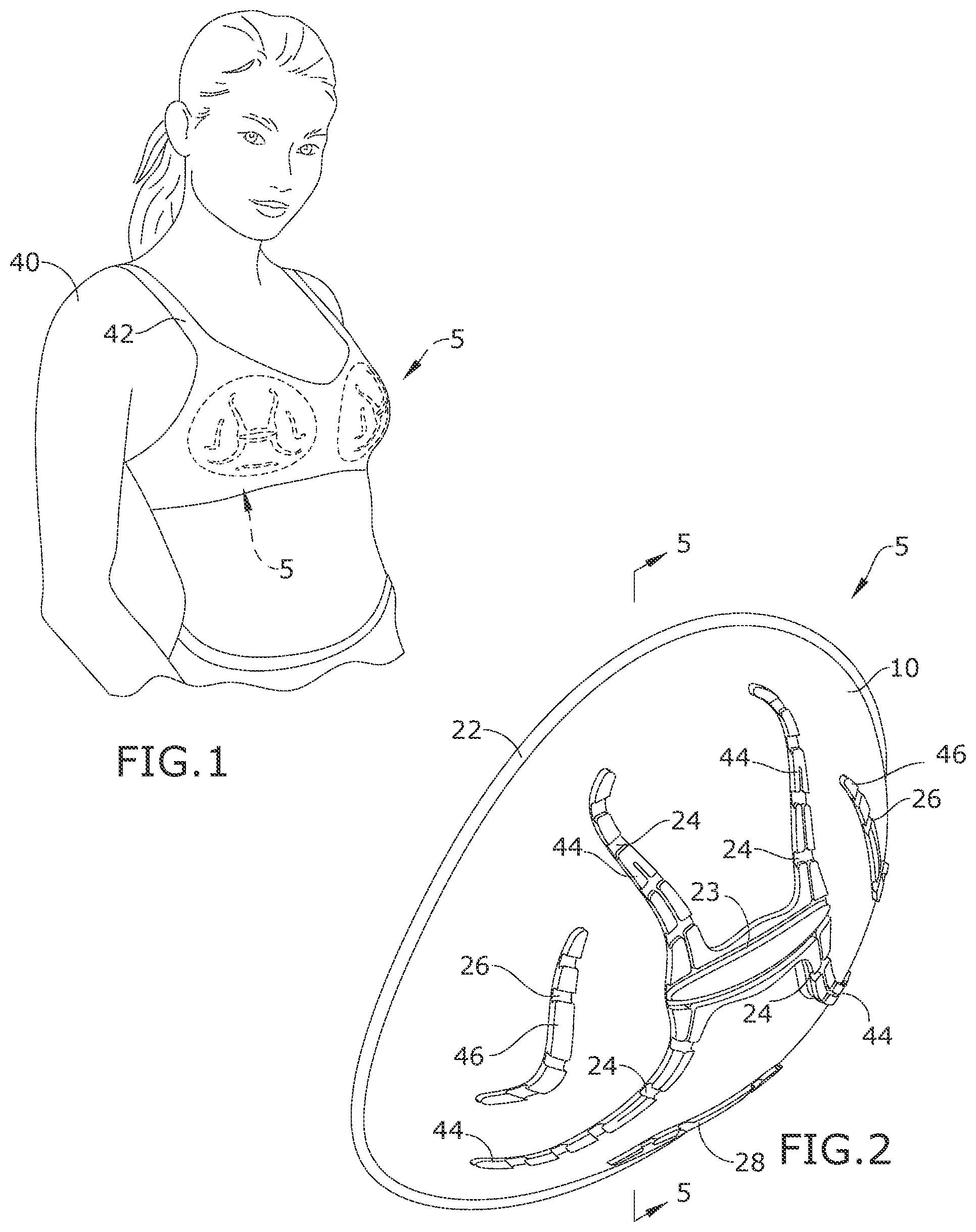 Patent US11793244 Figure 1 – Athletic protective breast cup