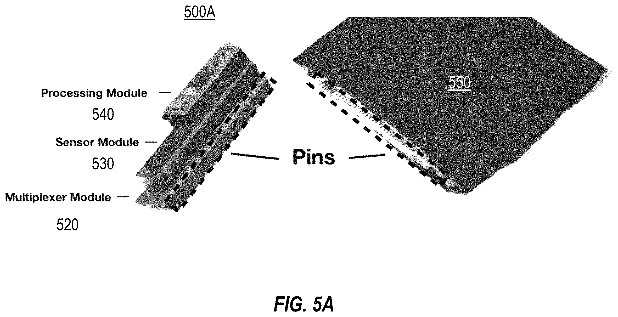 Patent US11793247 Figure 5 – Smart fabric that recognizes objects and touch input