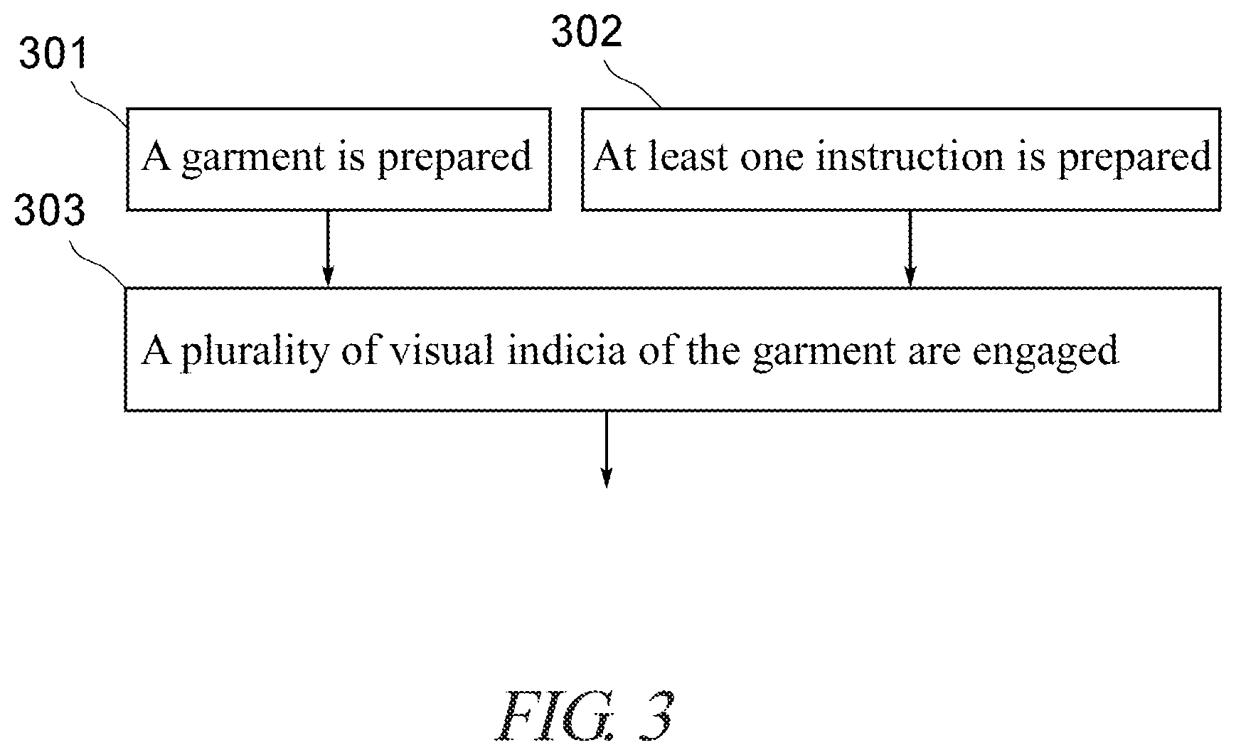 Patent US11793248 Figure 3 – Garment with visual indicia