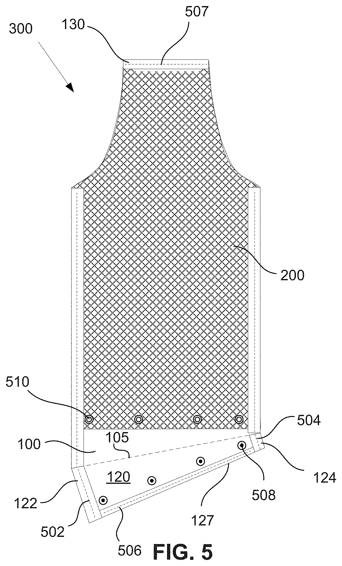 Patent US11793249 Figure 6 – Water resistant protective wash garment