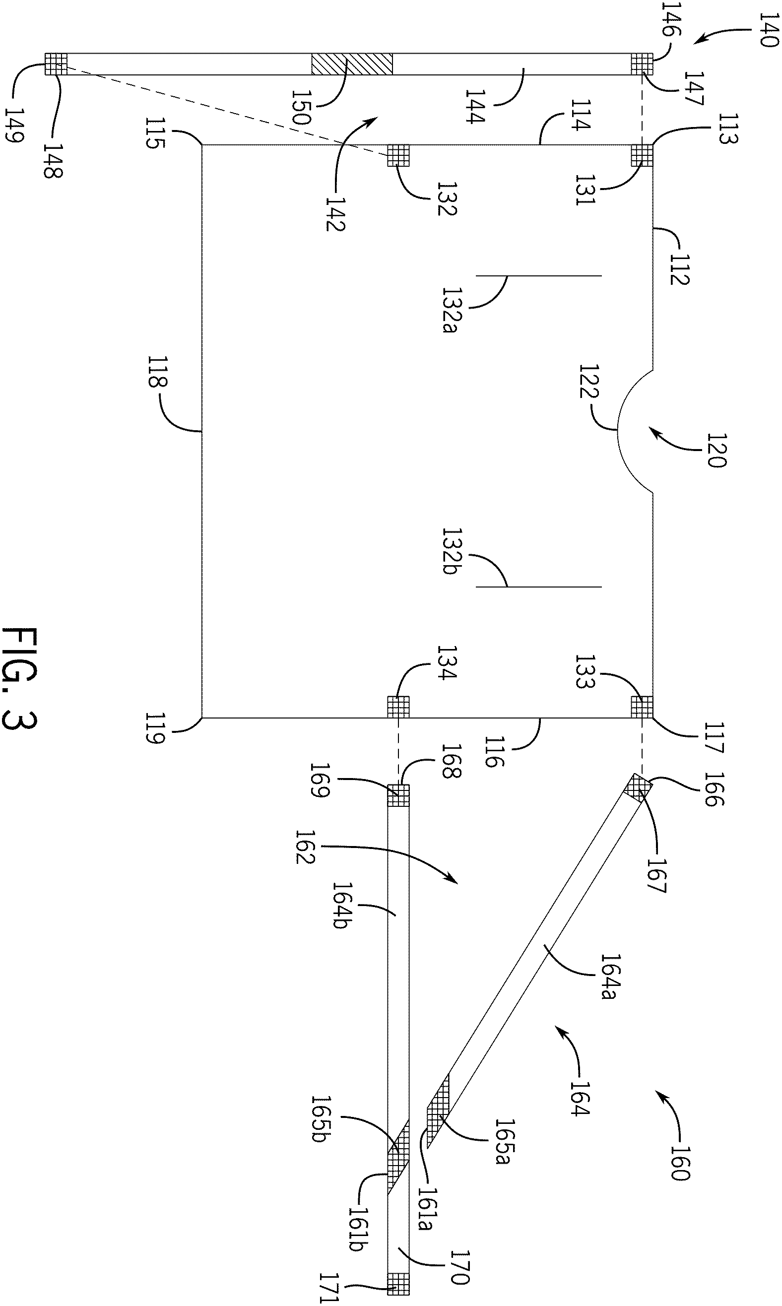 Patent US11793251 Figure 3 – Donning station for personal protective equipment