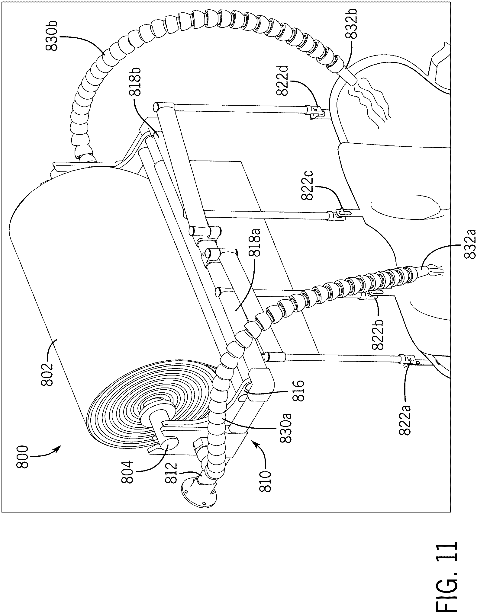 Patent US11793251 Figure 11 – Donning station for personal protective equipment