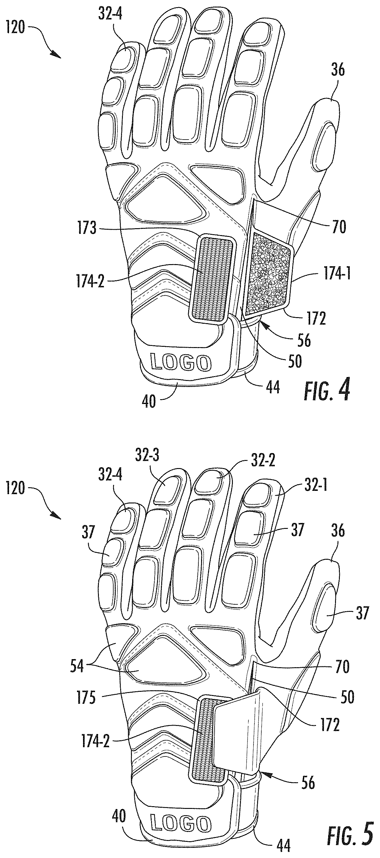 Patent US11793254 Figure 2 – Sports glove