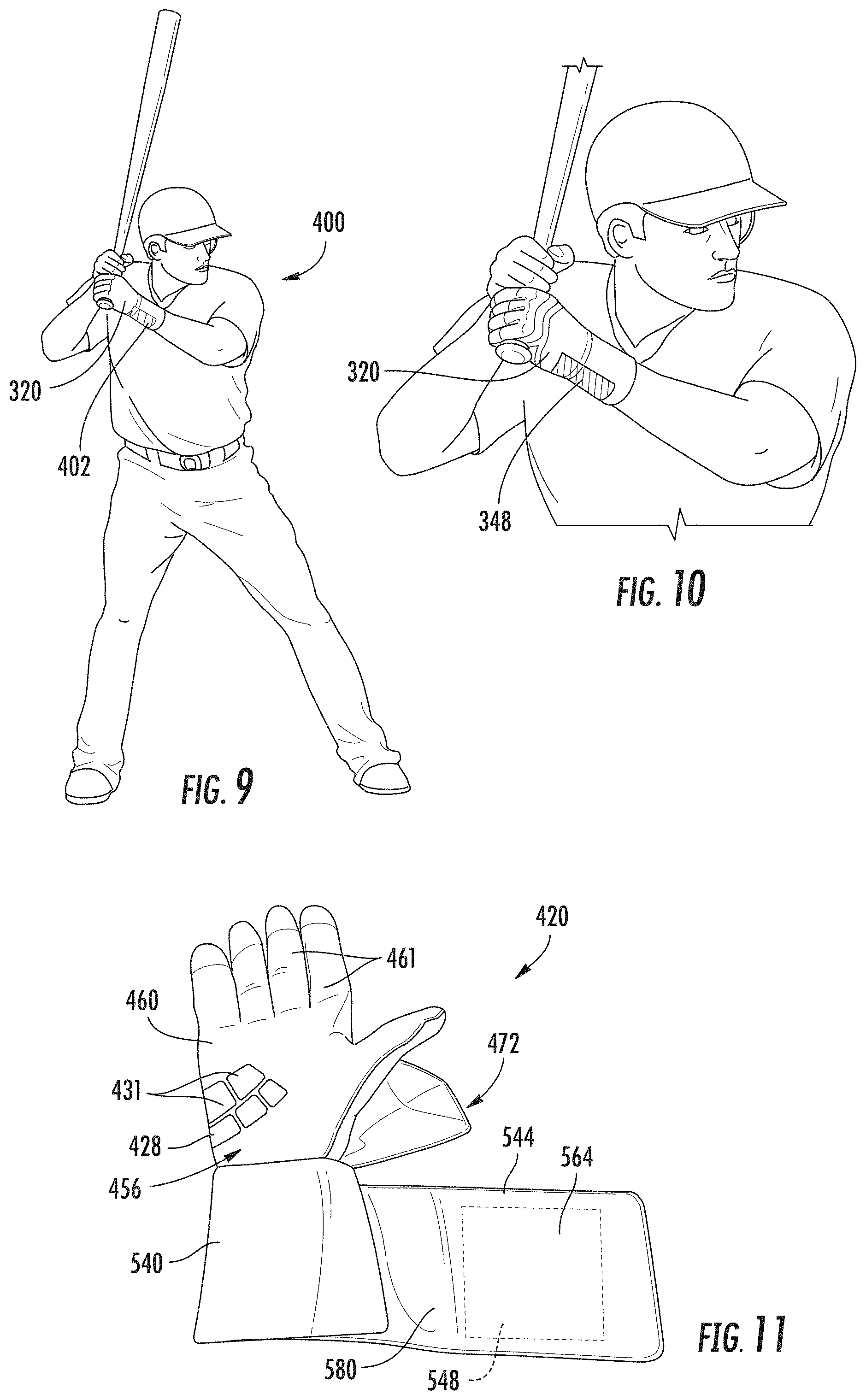 Patent US11793254 Figure 4 – Sports glove