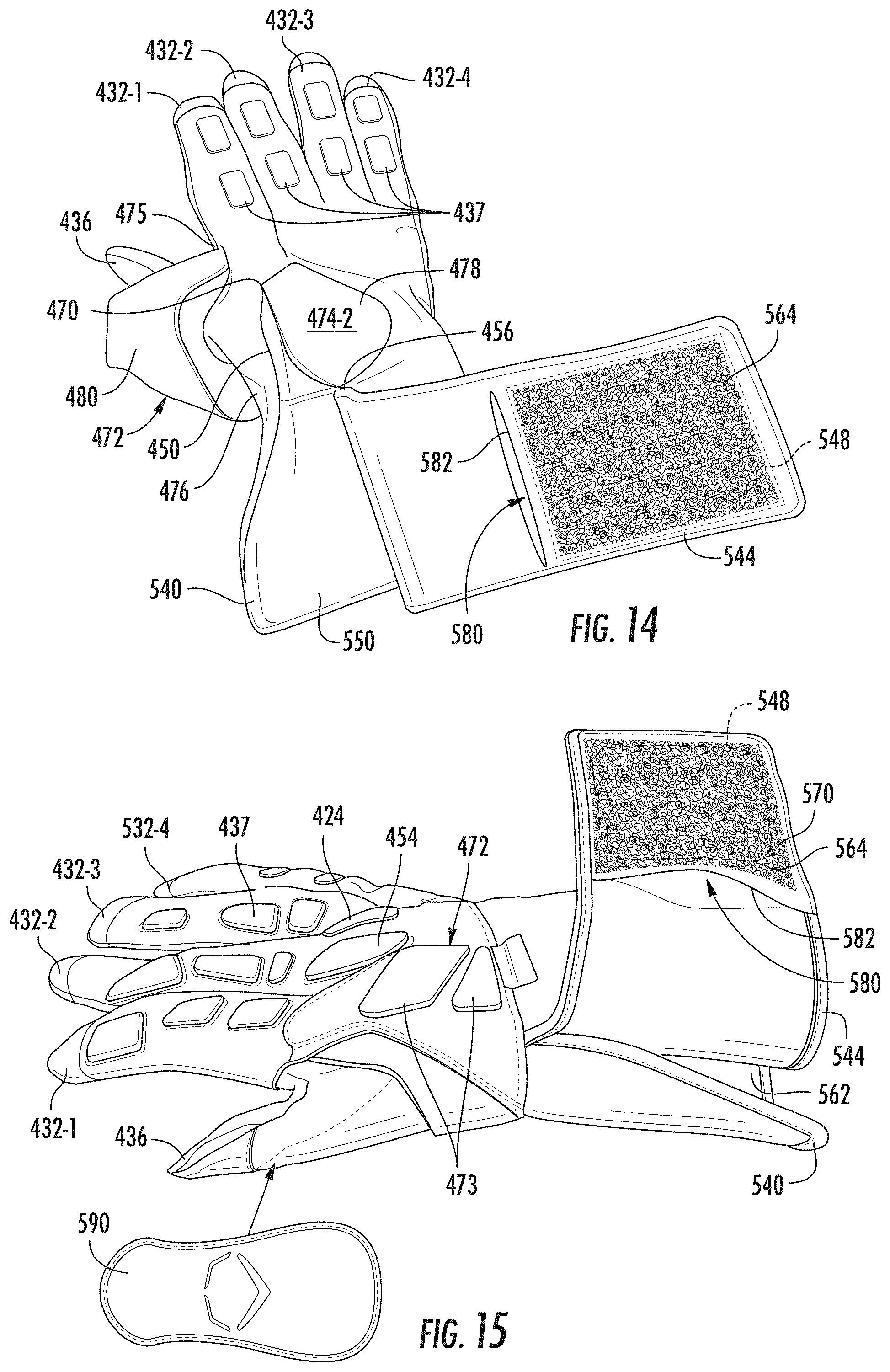 Patent US11793254 Figure 6 – Sports glove