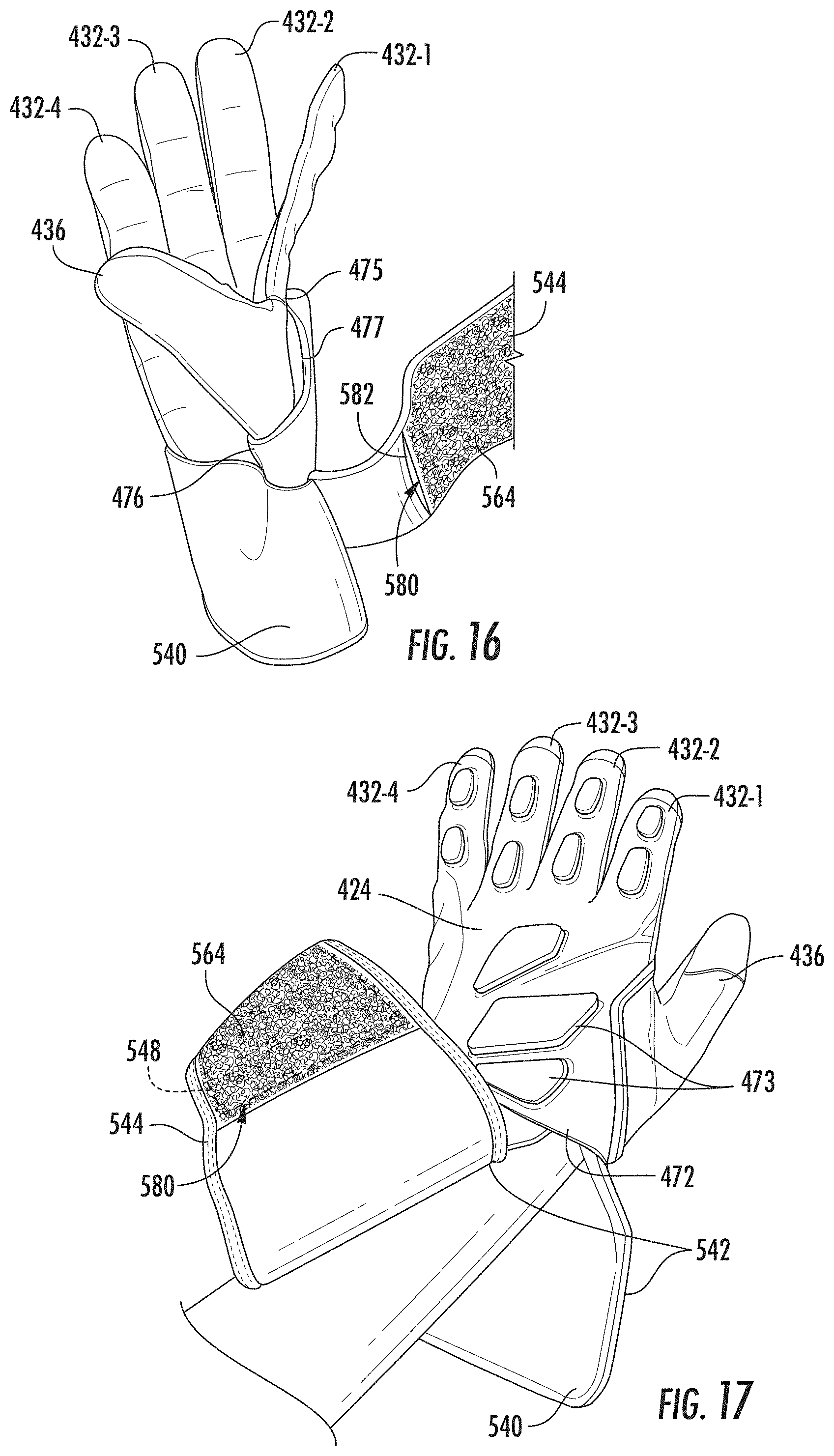 Patent US11793254 Figure 7 – Sports glove