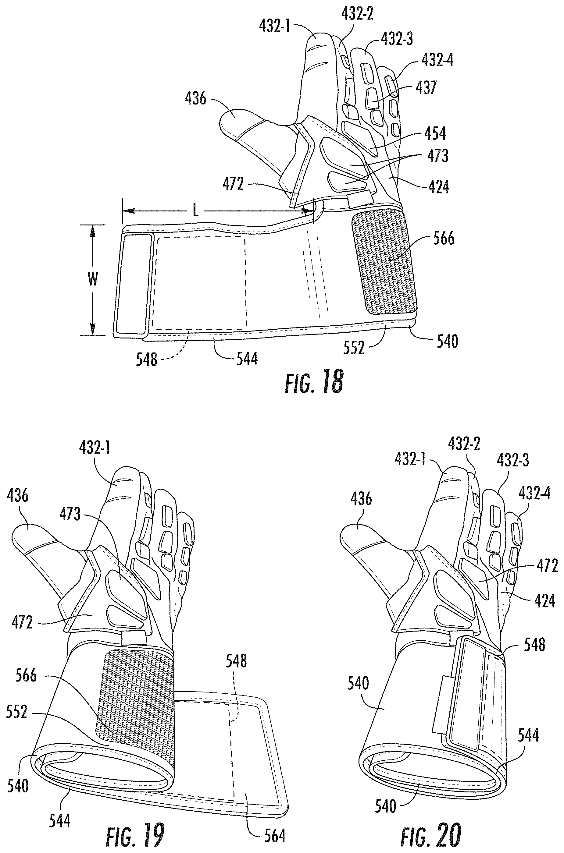 Patent US11793254 Figure 8 – Sports glove