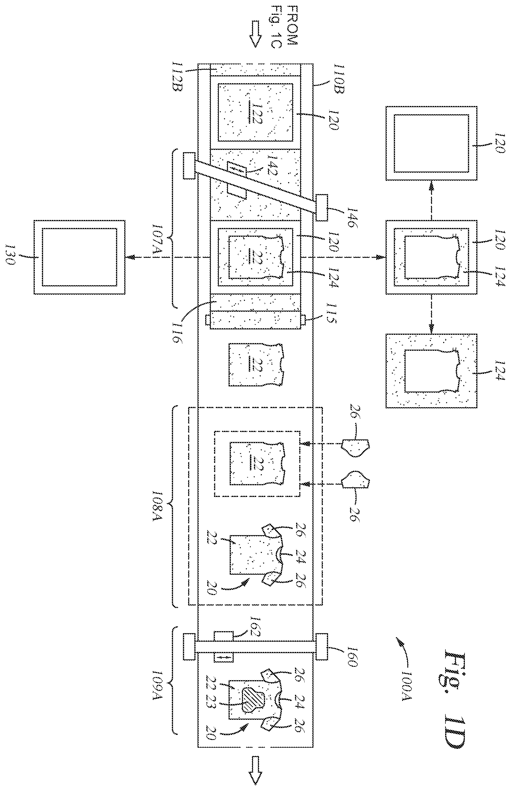 Patent US11793258 Figure 4 – Using a frame to assemble a fabric article
