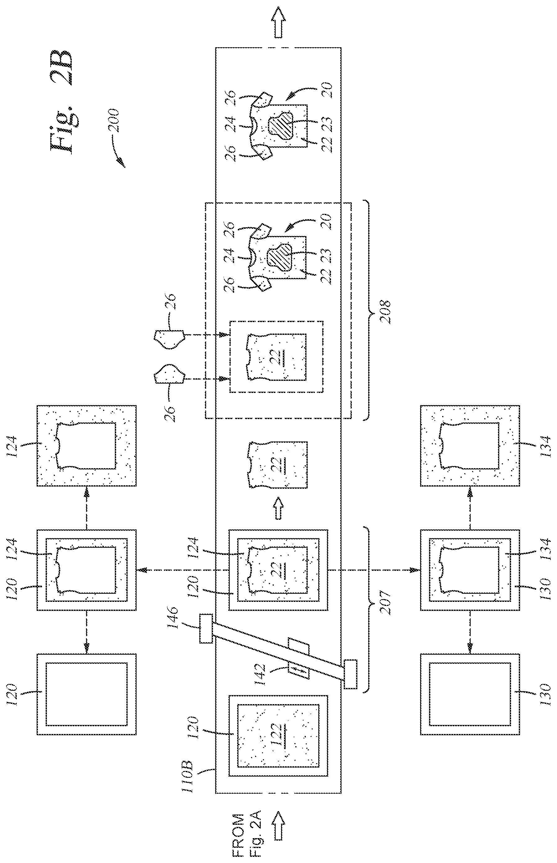 Patent US11793258 Figure 7 – Using a frame to assemble a fabric article