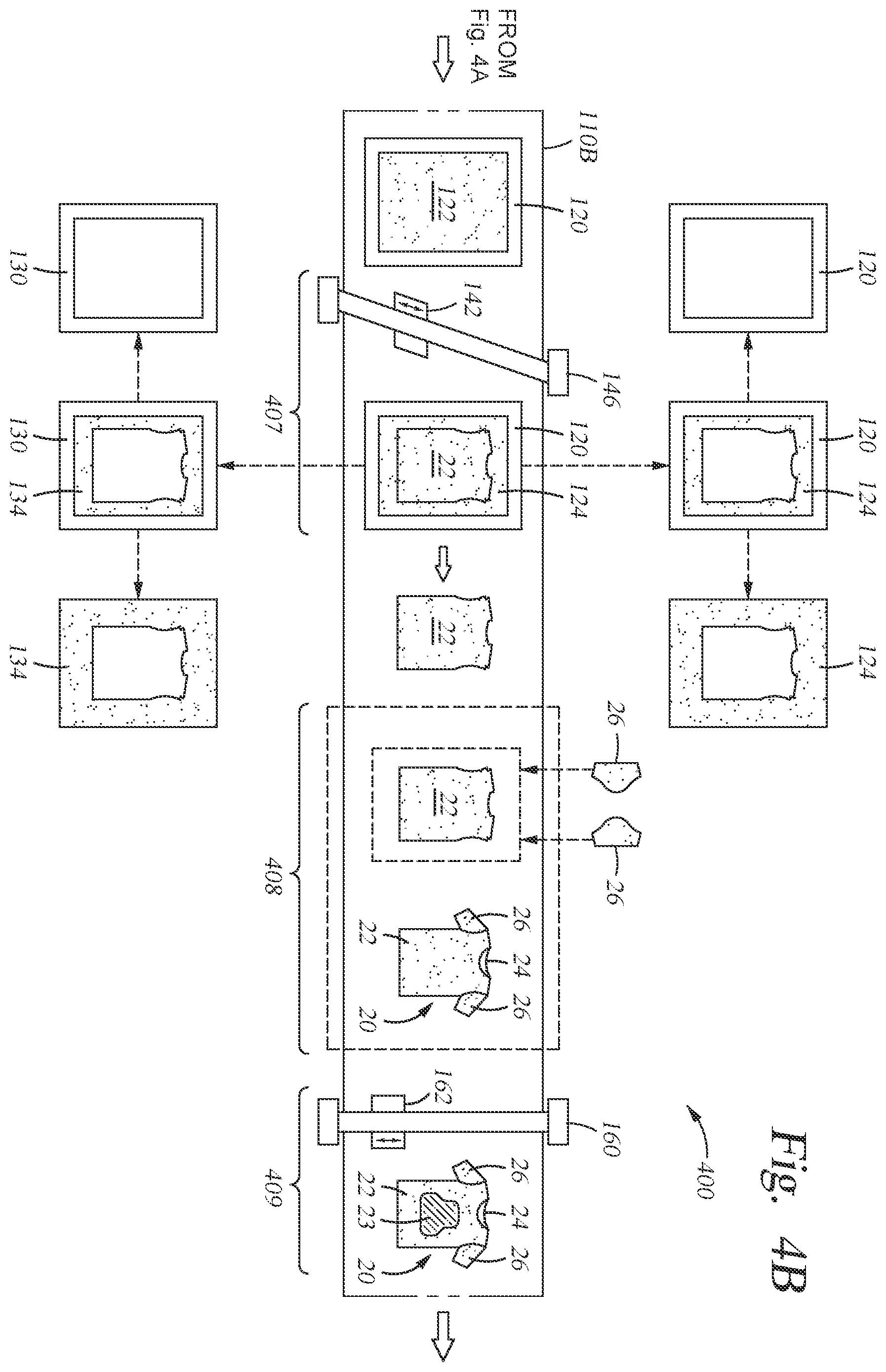 Patent US11793258 Figure 11 – Using a frame to assemble a fabric article