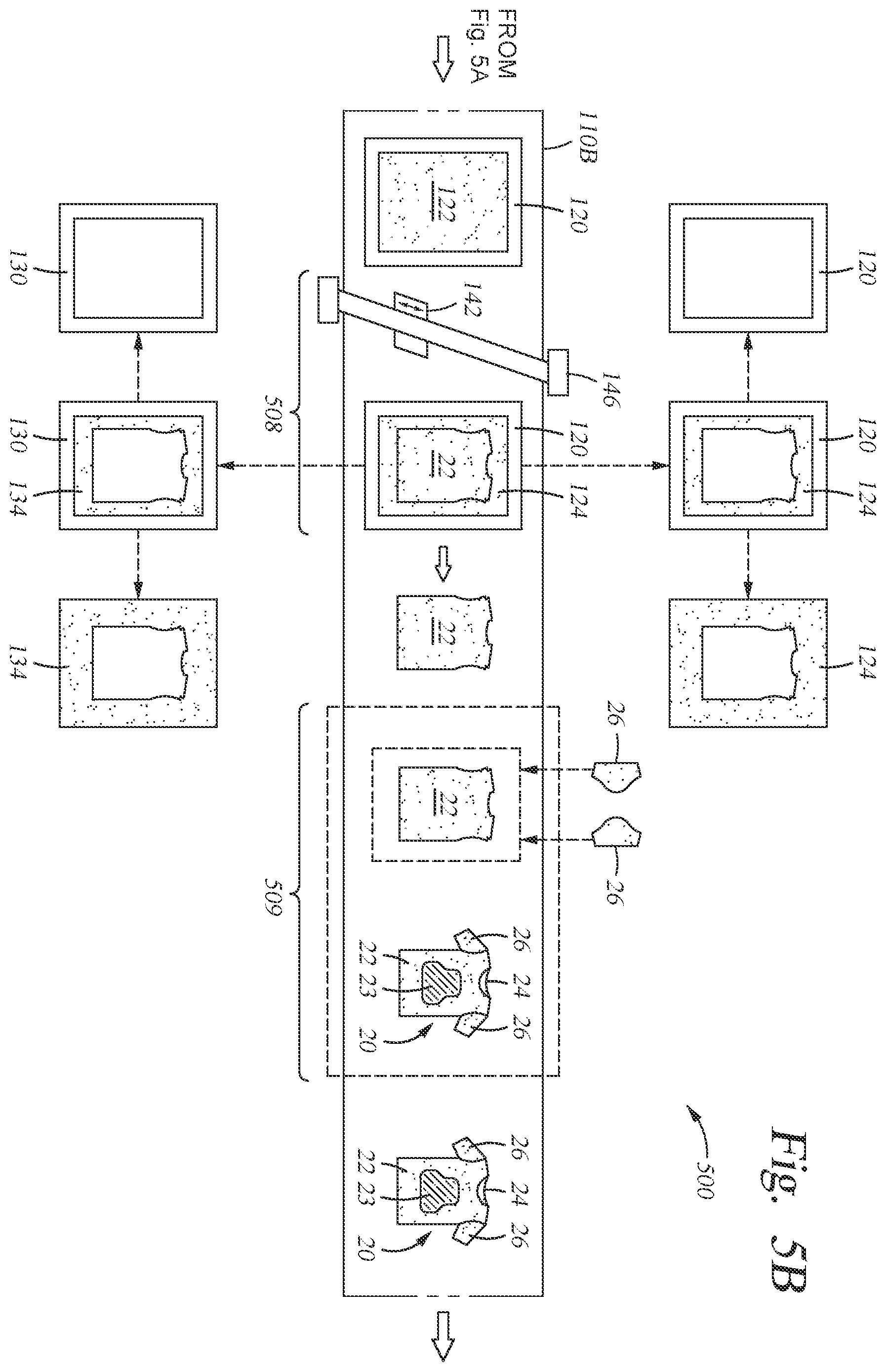 Patent US11793258 Figure 13 – Using a frame to assemble a fabric article
