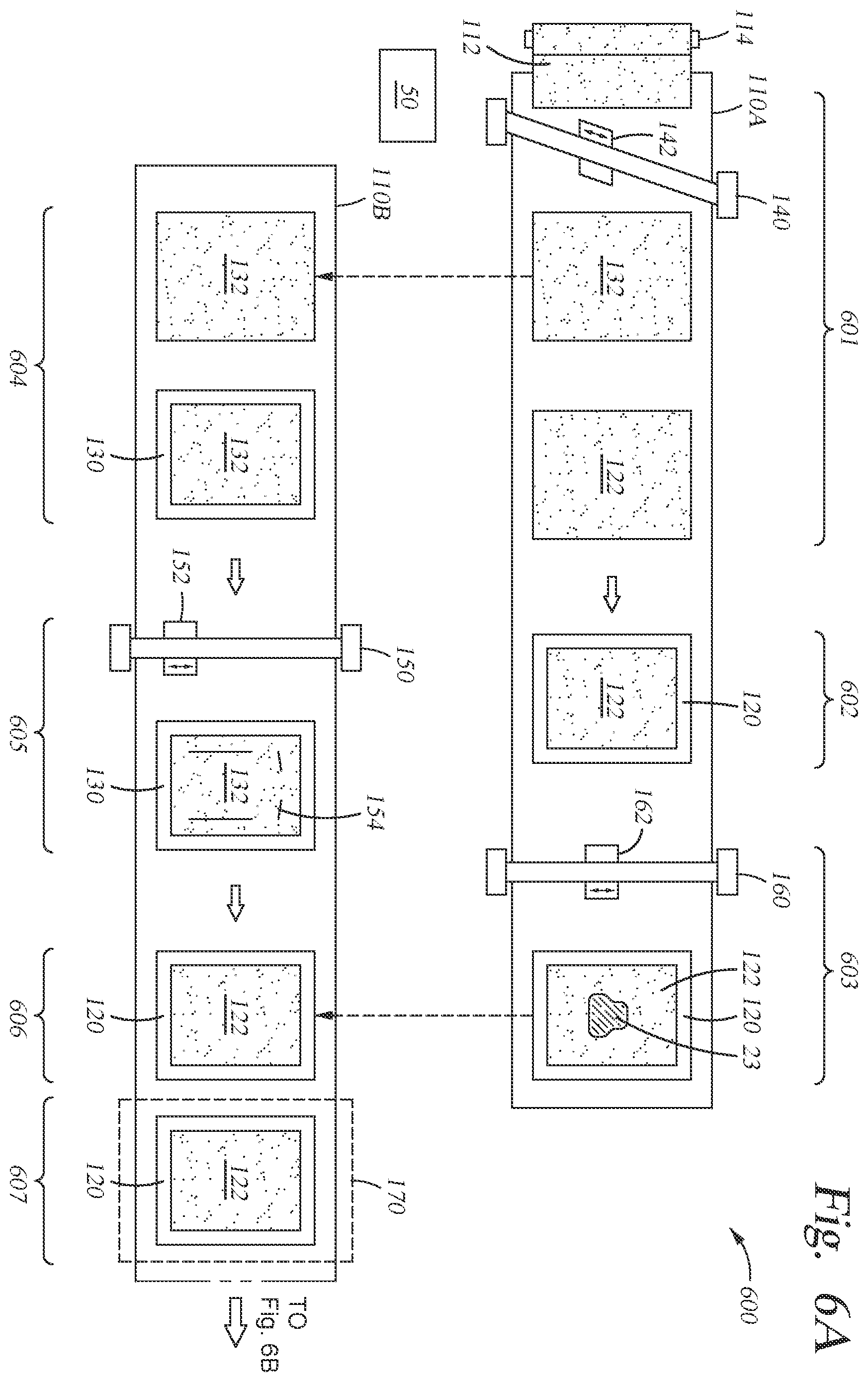 Patent US11793258 Figure 14 – Using a frame to assemble a fabric article