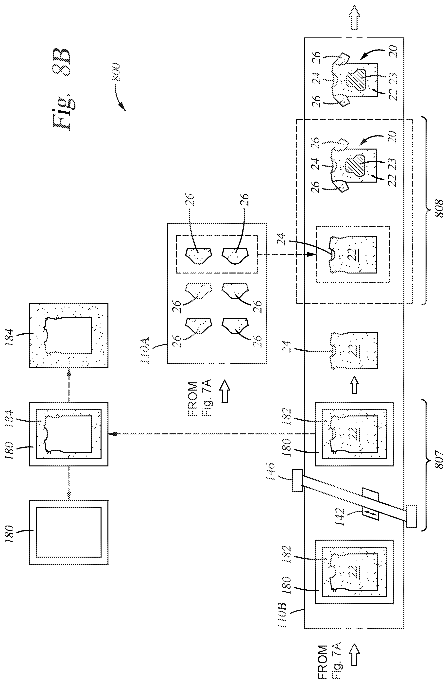 Patent US11793258 Figure 19 – Using a frame to assemble a fabric article