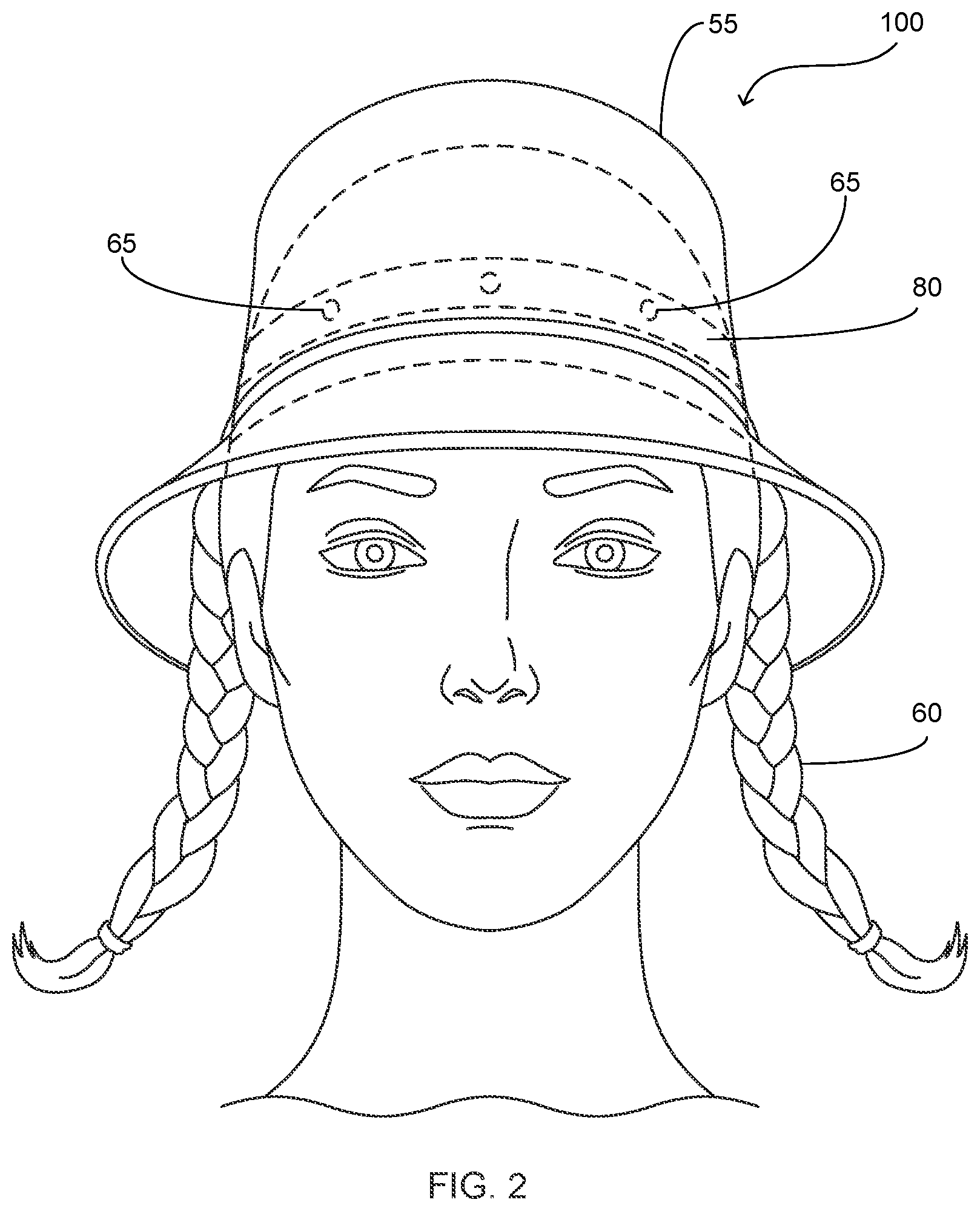 Patent US11793259 Figure 2 – Head covering