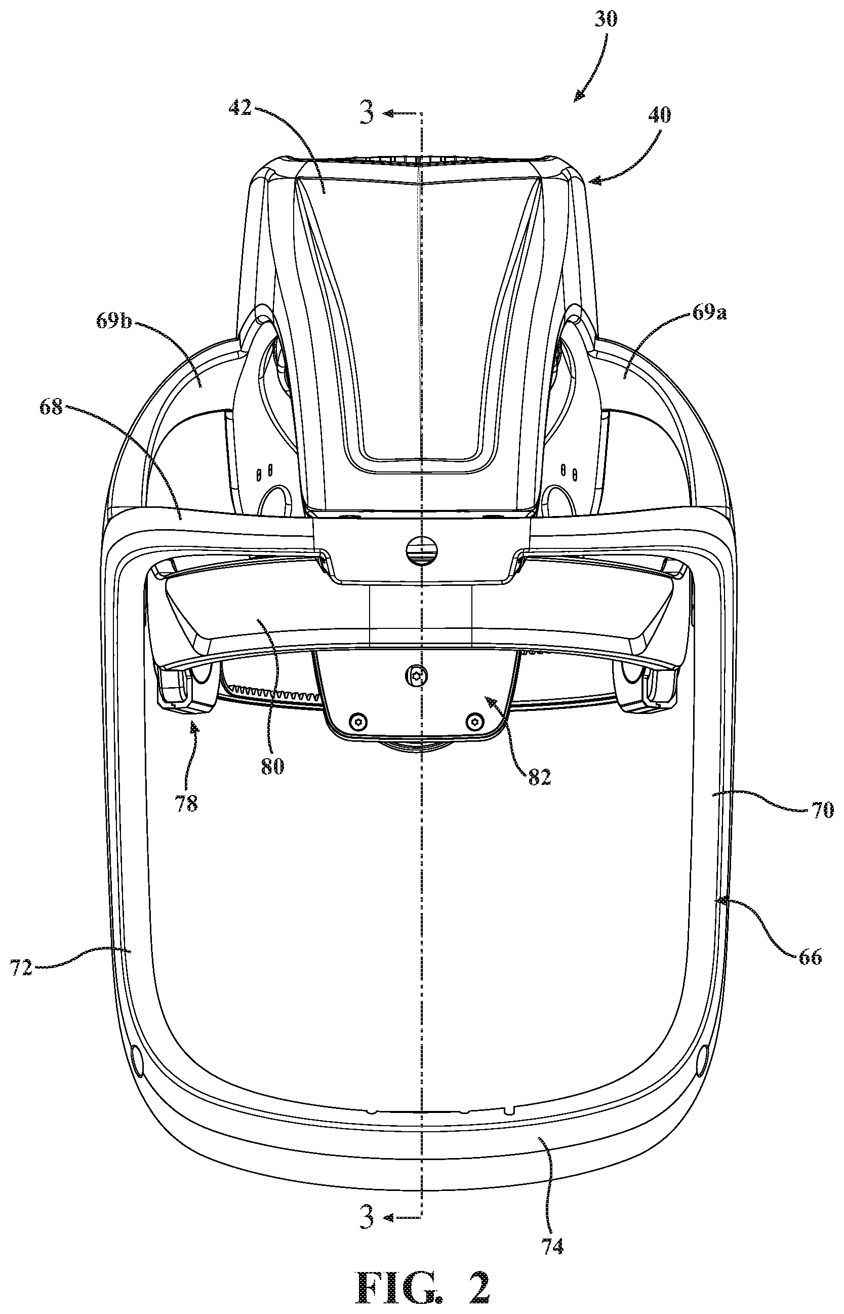 Patent US11793261 Figure 2 – Surgical helmet assembly having an adjustment mechanism