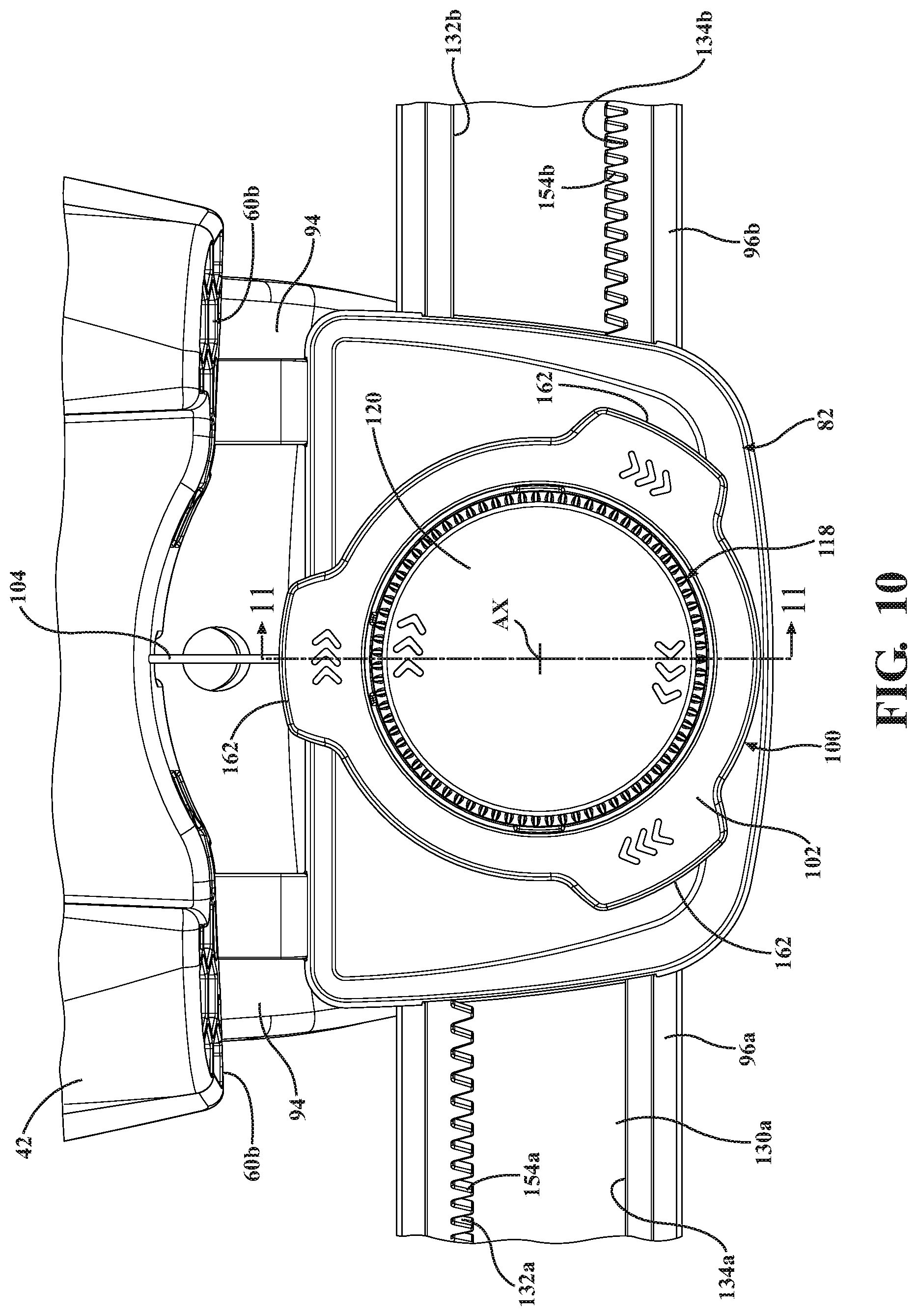 Patent US11793261 Figure 10 – Surgical helmet assembly having an adjustment mechanism