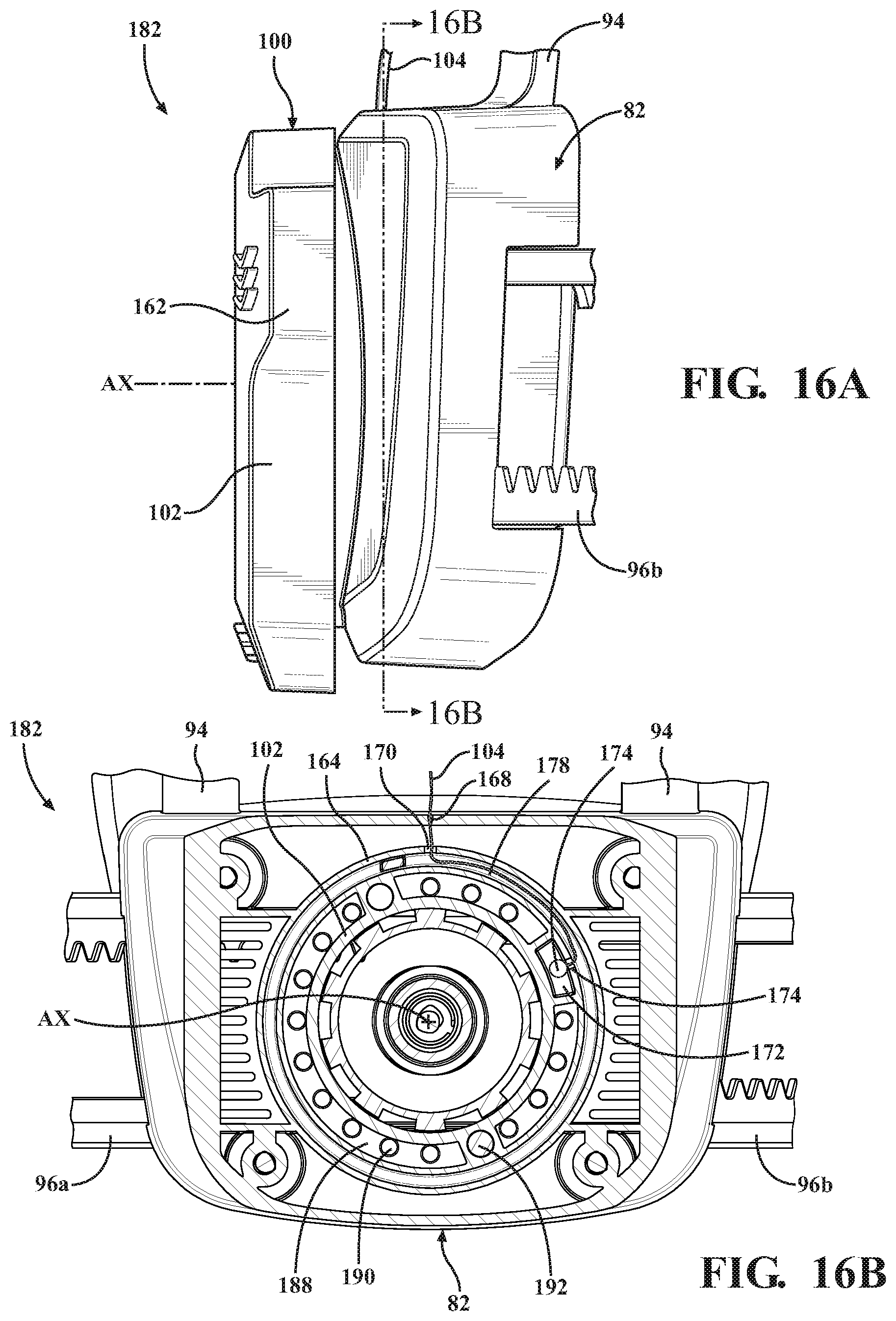 Patent US11793261 Figure 16 – Surgical helmet assembly having an adjustment mechanism