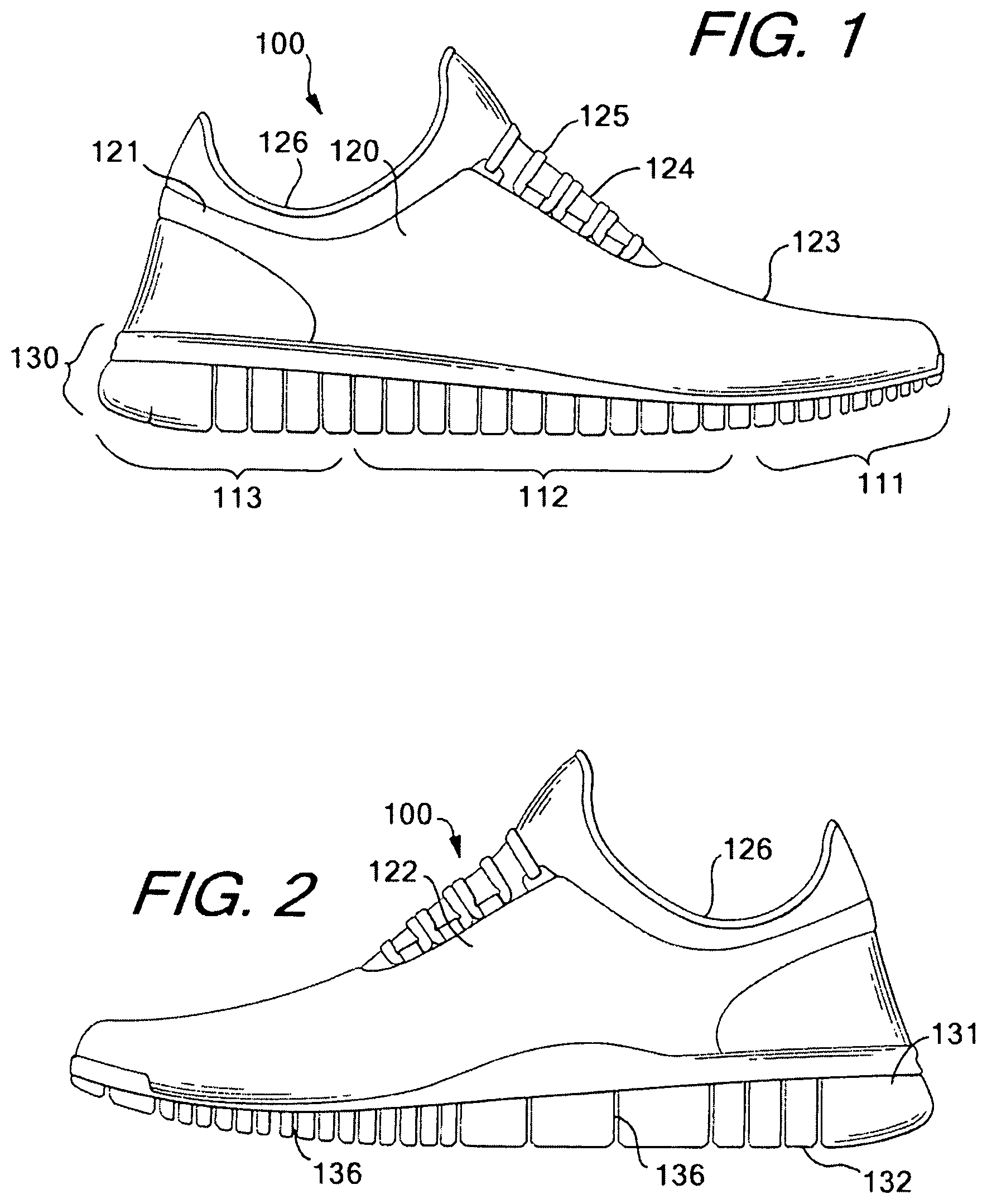 Patent US11793264 — Footwear having sensor system — Figure 1