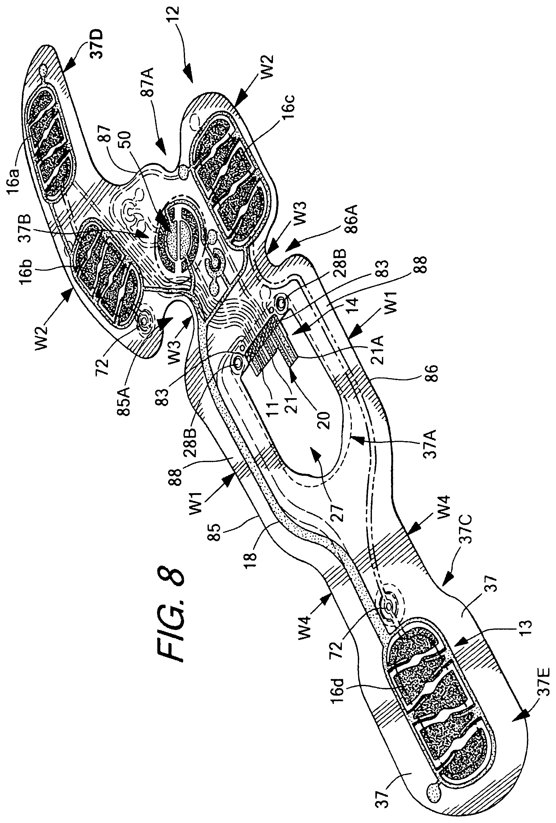Patent US11793264 Figure 7 – Footwear having sensor system