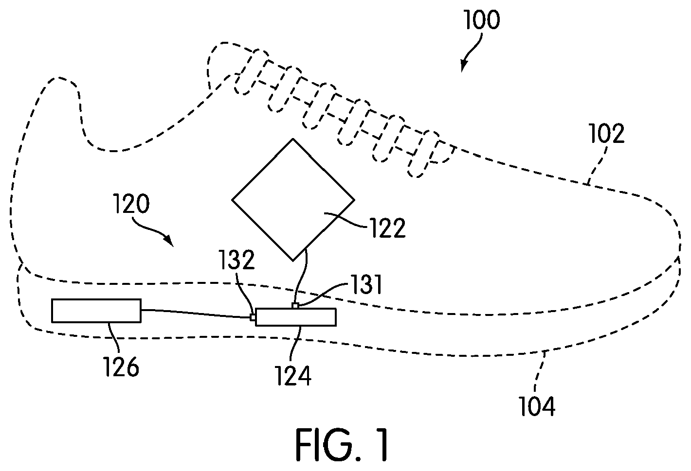 Patent US11793265 Figure 1 – Article of footwear with color change portion and method of changing color