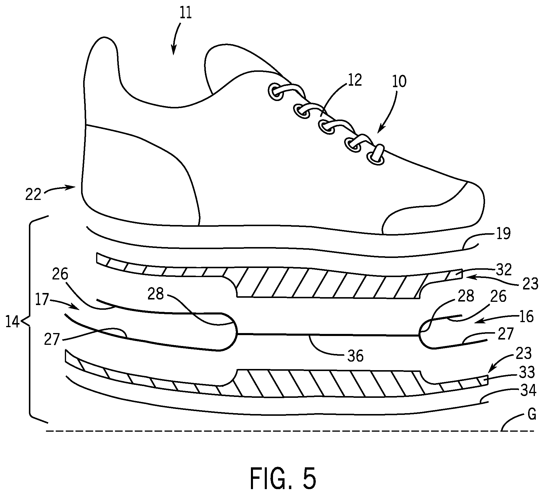 Patent US11793270 Figure 3 – Shoes and sole springs for shoes
