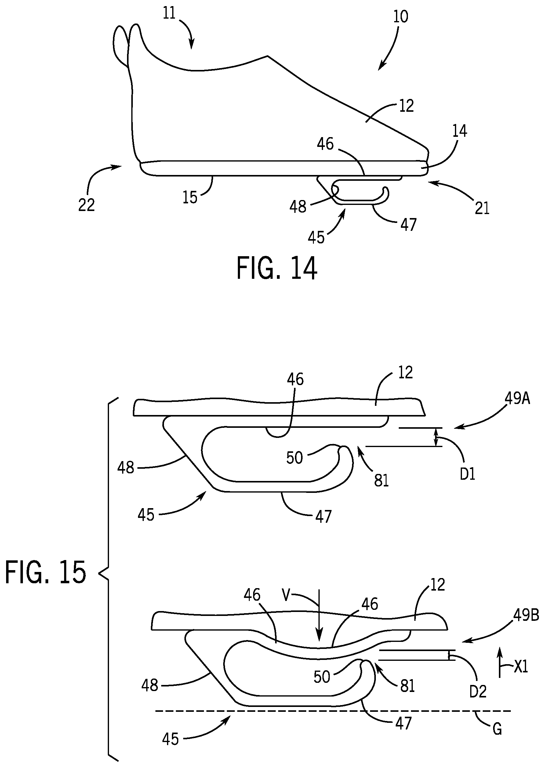 Patent US11793270 Figure 8 – Shoes and sole springs for shoes