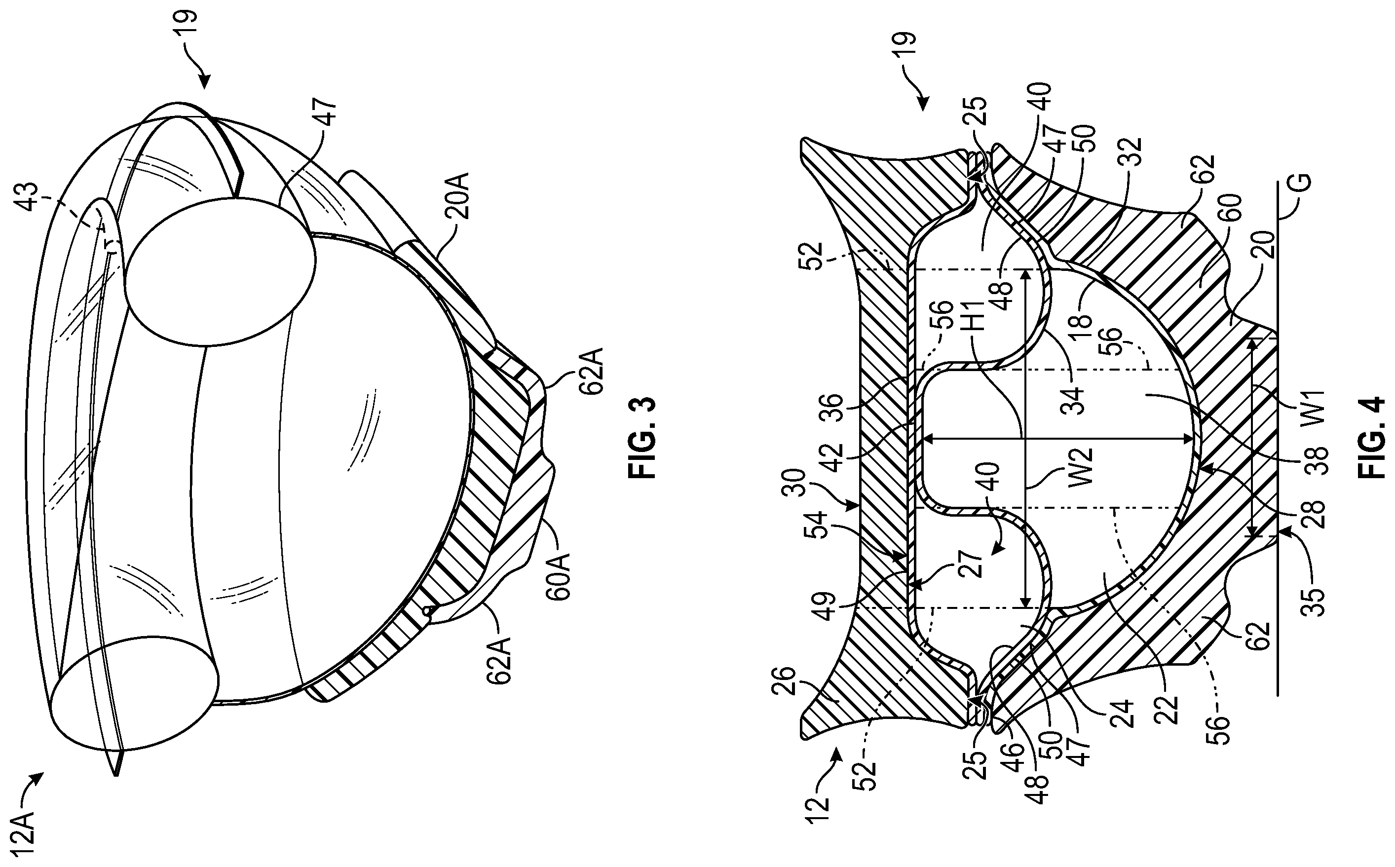 Patent US11793271 Figure 2 – Midsole system with graded response