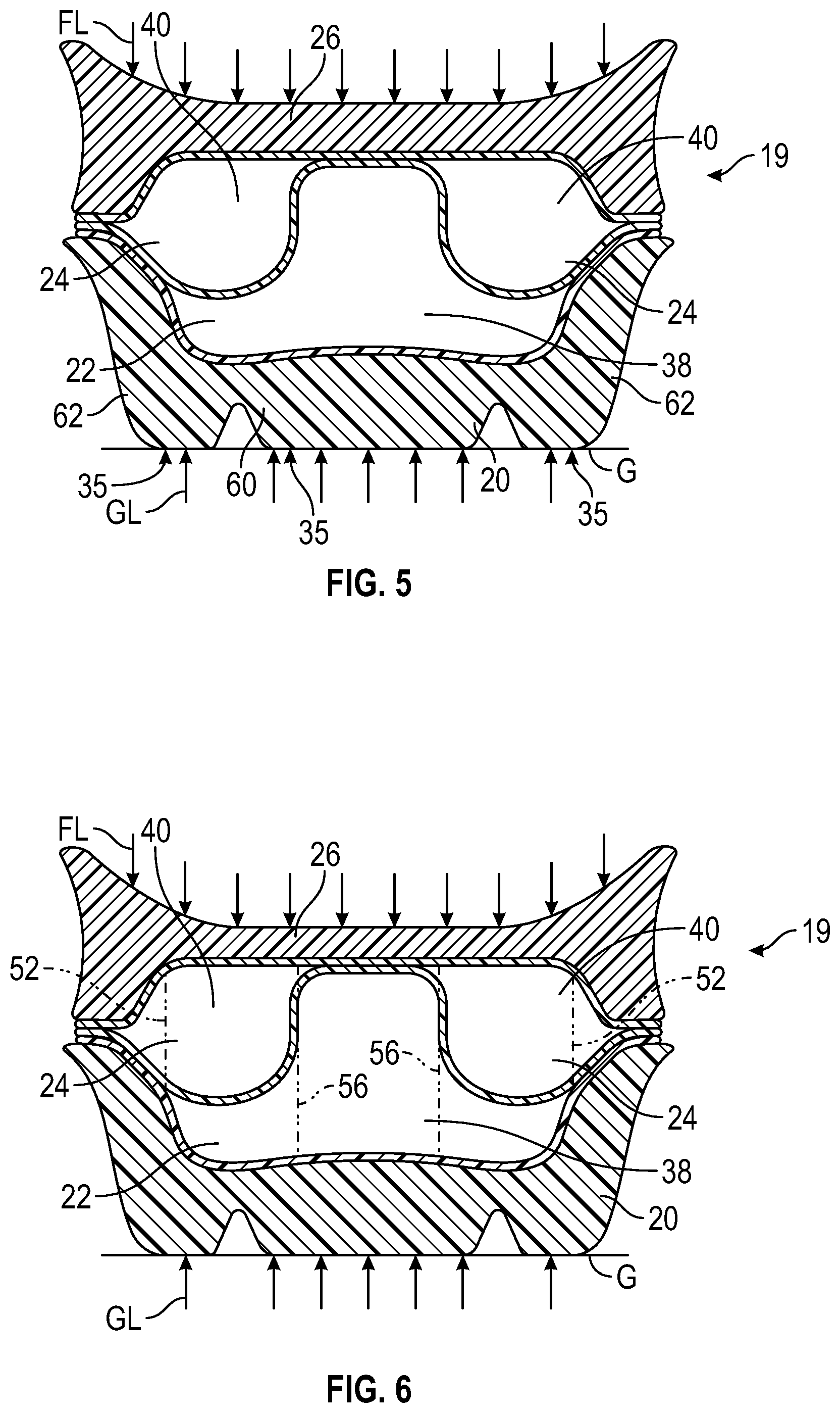 Patent US11793271 Figure 3 – Midsole system with graded response
