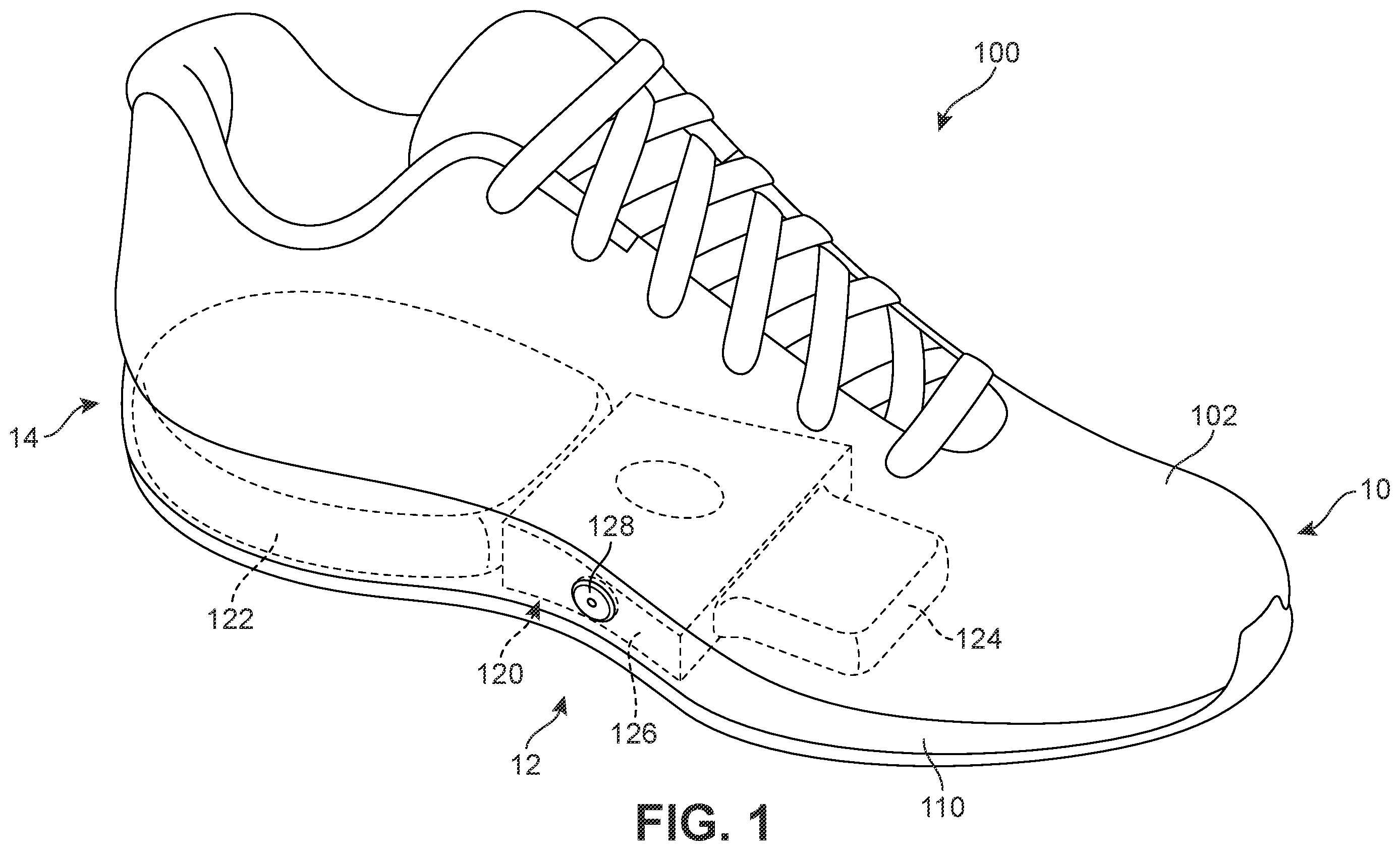 Patent US11793272 — Electronically controlled bladder assembly — Figure 1