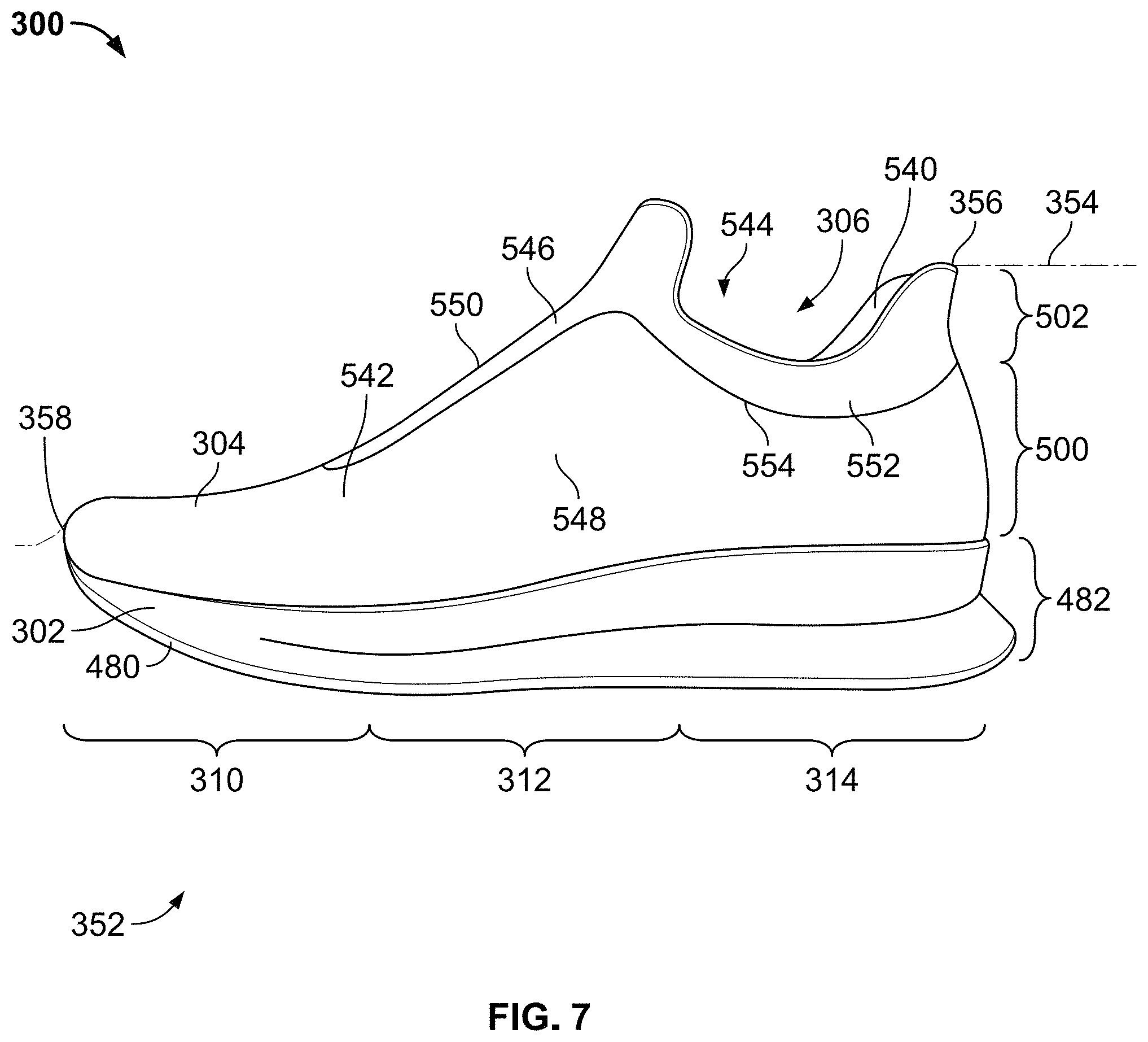 Patent US11793274 Figure 7 – Garment having a degradable component