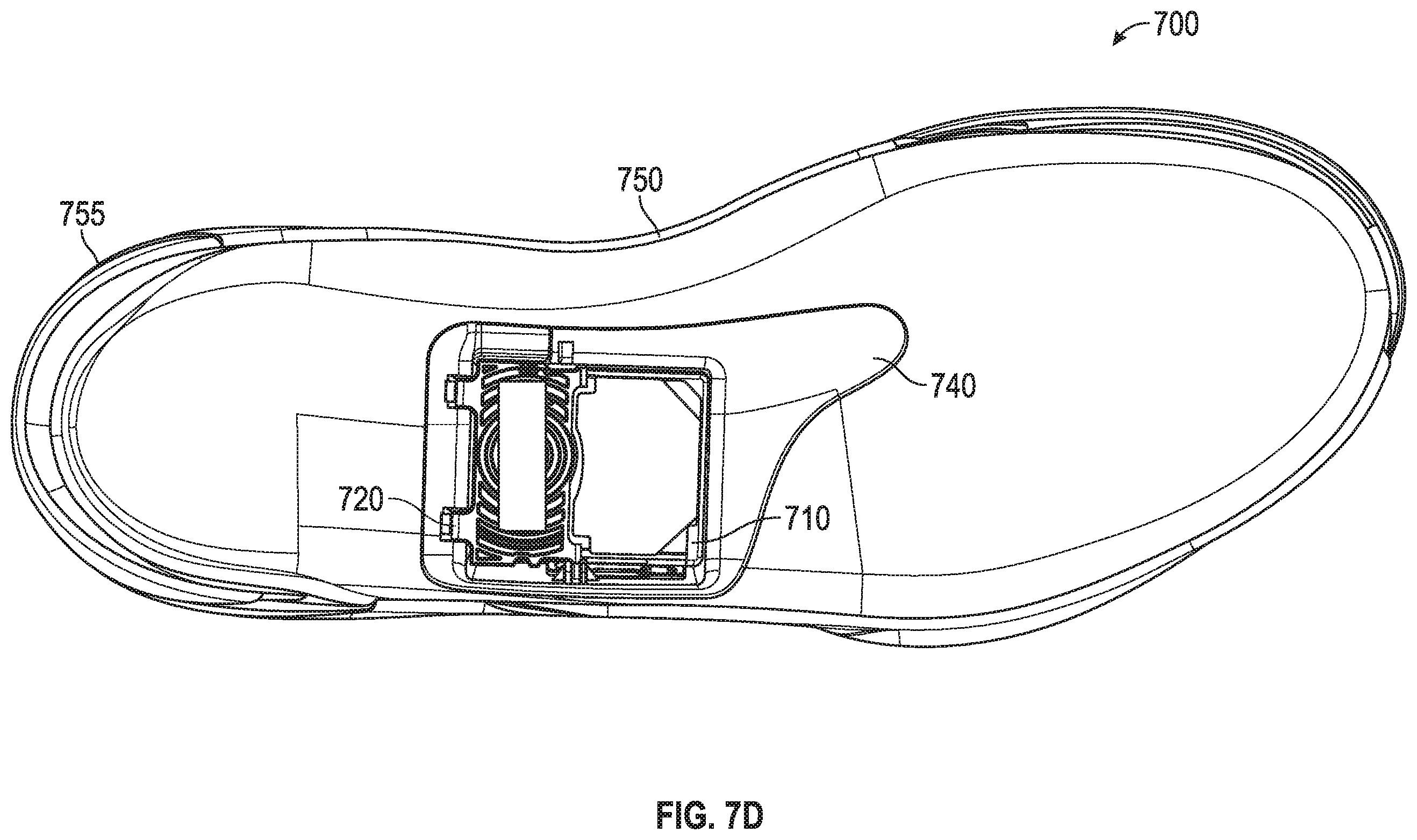 Patent US11793276 Figure 13 – Lacing engine support structures for automated footwear platform