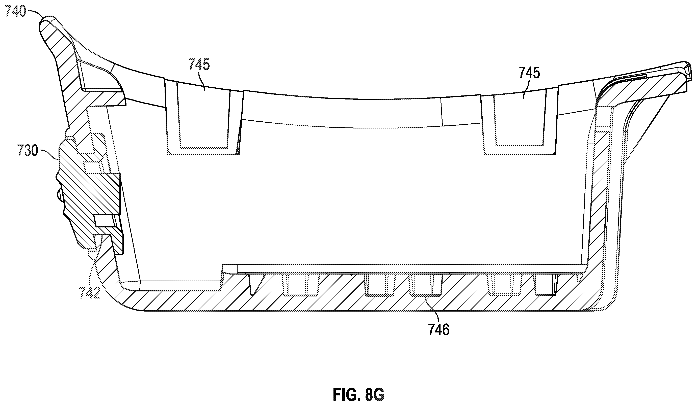 Patent US11793276 Figure 19 – Lacing engine support structures for automated footwear platform