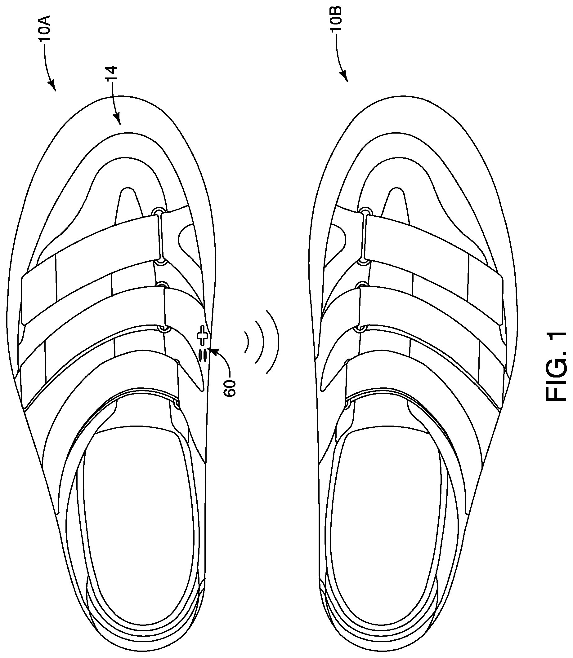 Patent US11793277 Figure 1 – Cleat adapter assembly for cycling shoe
