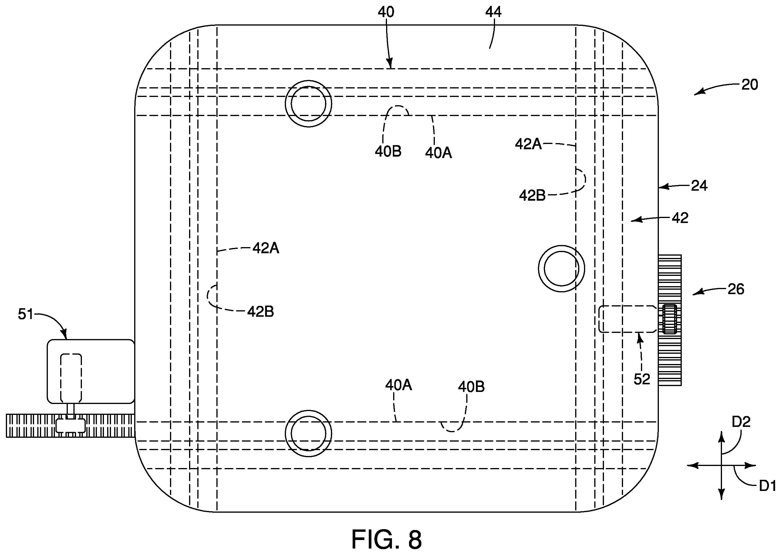 Patent US11793277 Figure 6 – Cleat adapter assembly for cycling shoe
