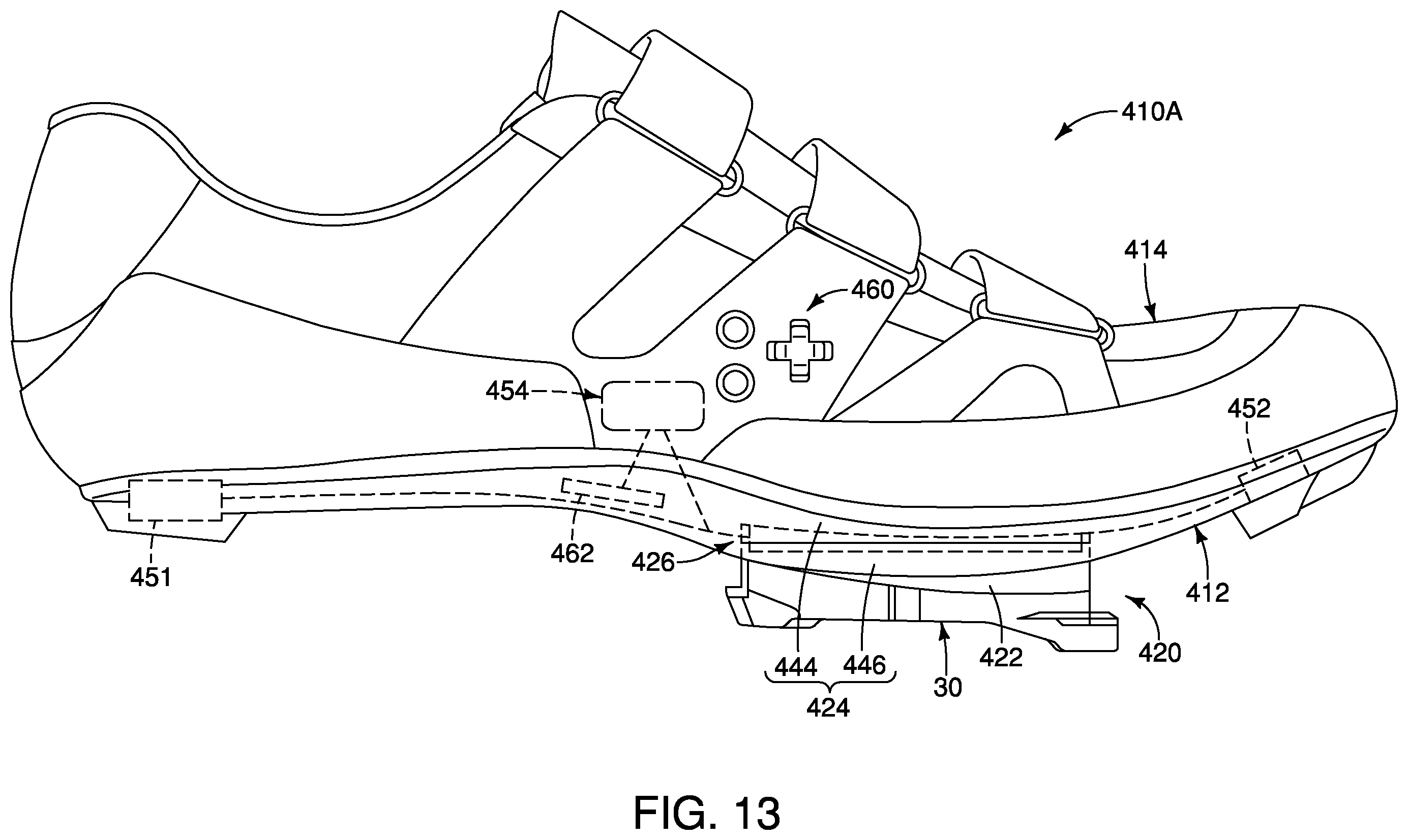 Patent US11793277 Figure 10 – Cleat adapter assembly for cycling shoe