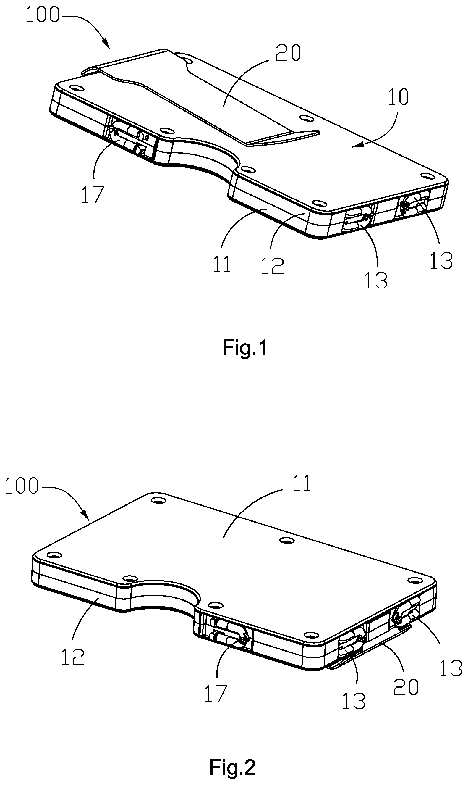 Patent US11793283 Figure 1 – Card holder