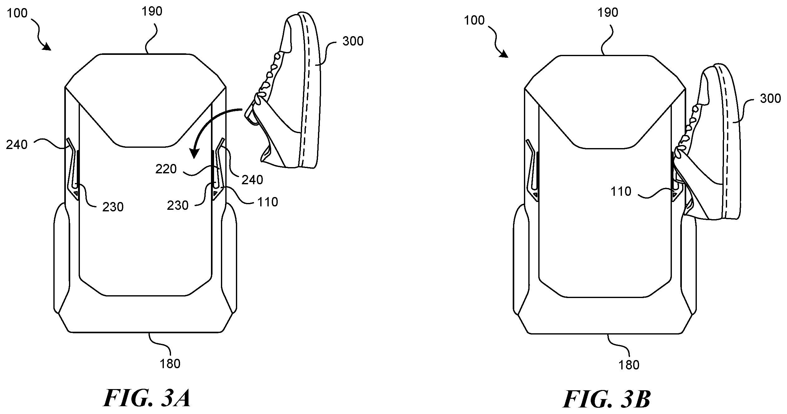 Patent US11793286 Figure 4 – Gear hooks for sports bags